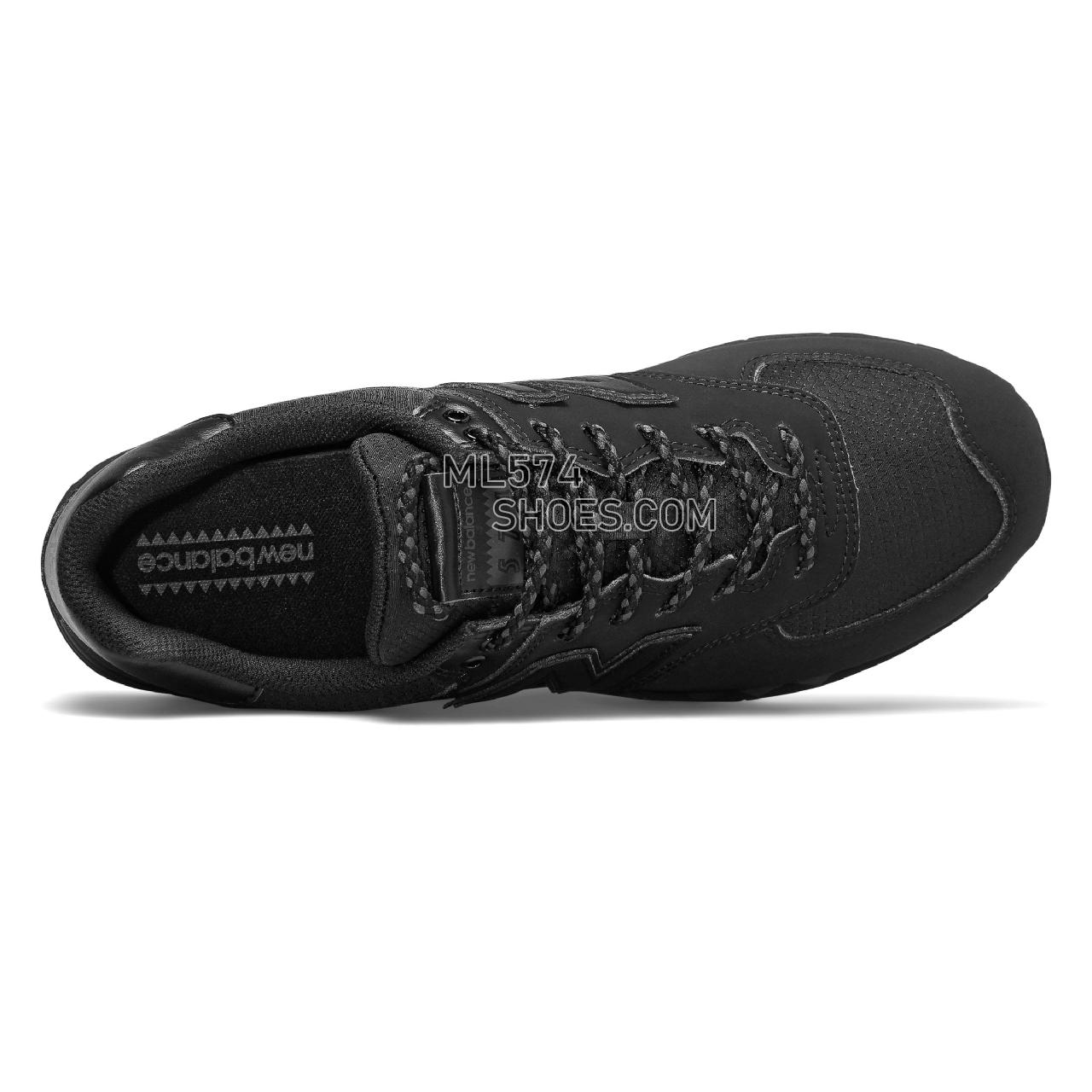 New Balance 574 - Men's Classic Sneakers - Black with Gunmetal - ML574FV