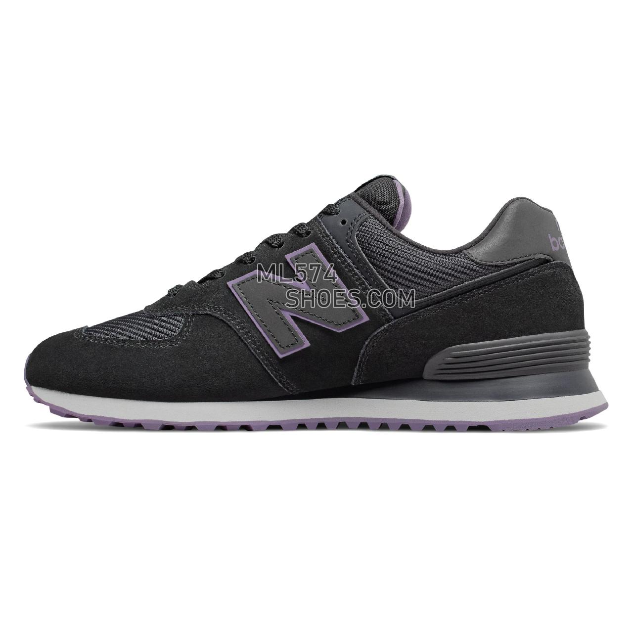 New Balance 574 - Men's Classic Sneakers - Black with Magnet - ML574JHK