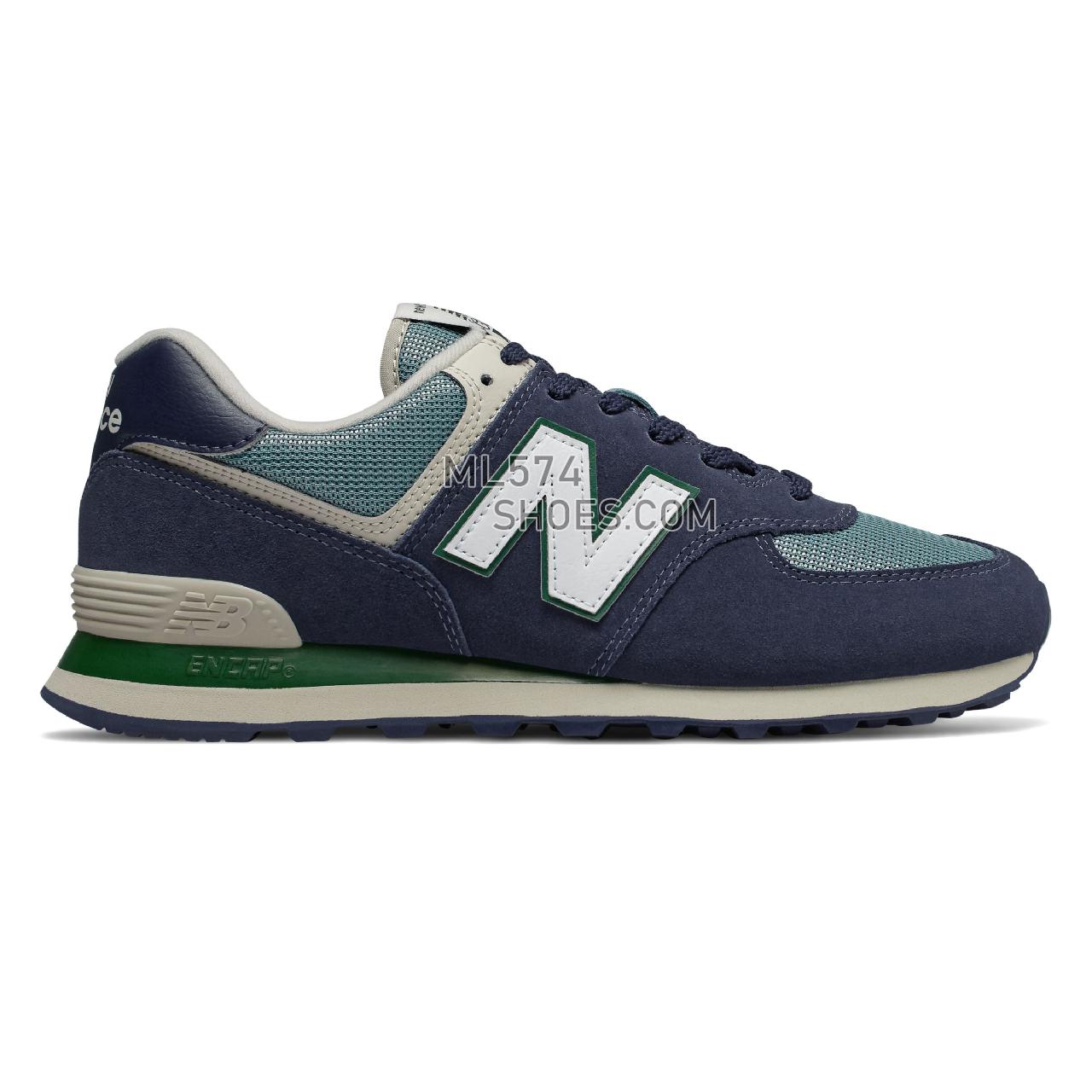 New Balance 574 - Men's Classic Sneakers - Pigment with Chambray - ML574ERK