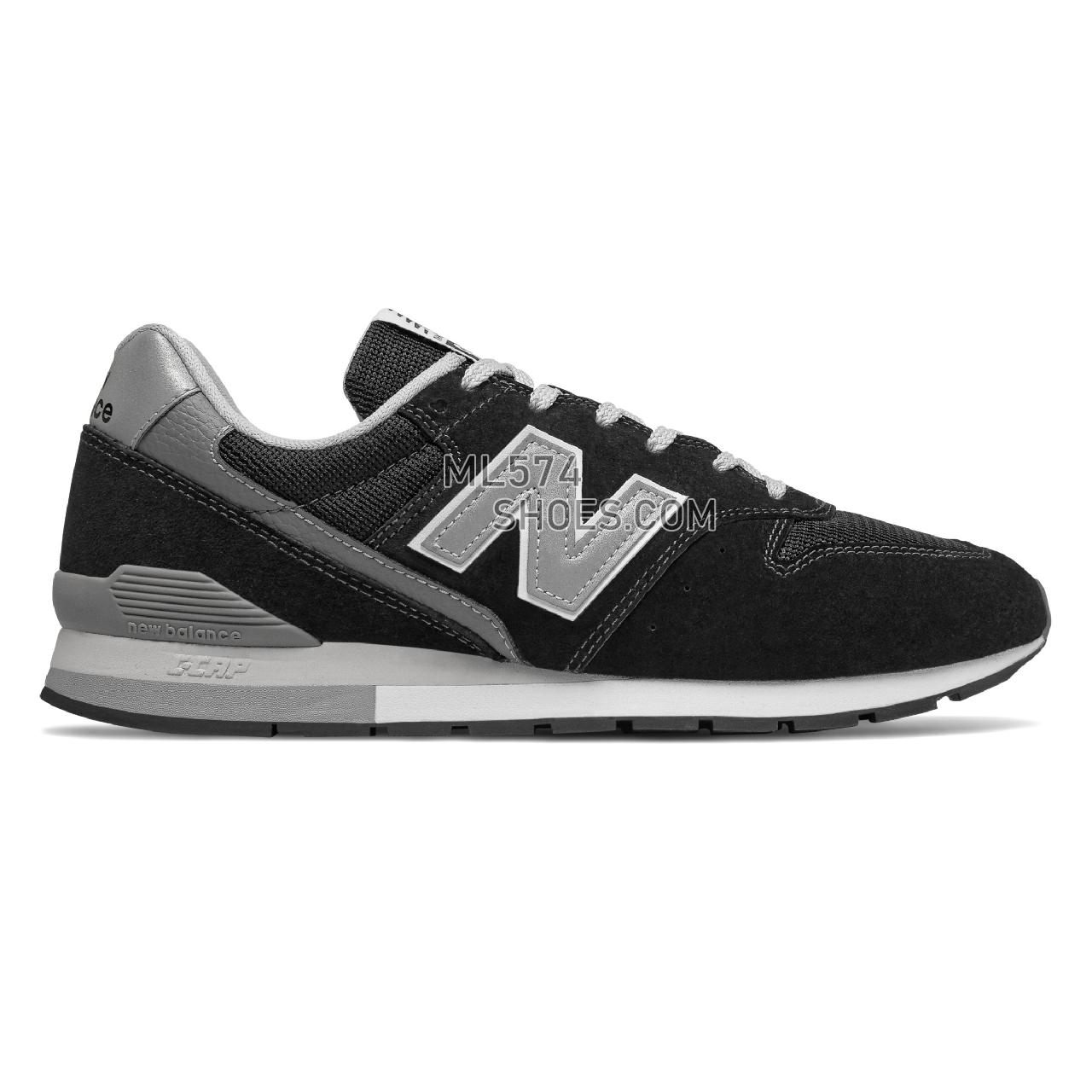New Balance 996v2 - Men's Classic Sneakers - Black with Silver - CM996BP