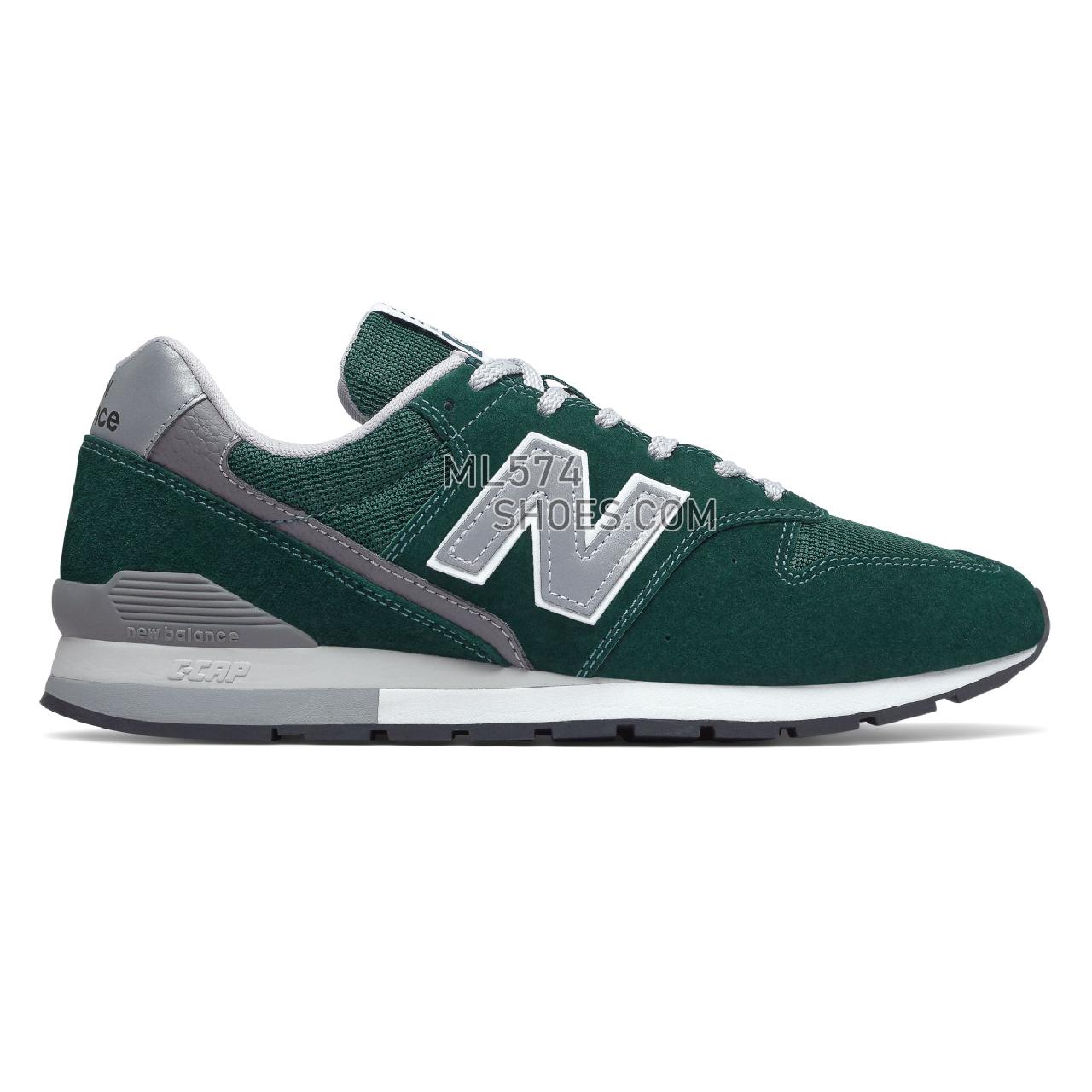 New Balance 996v2 - Men's Classic Sneakers - Team Forest Green with Silver - CM996BS