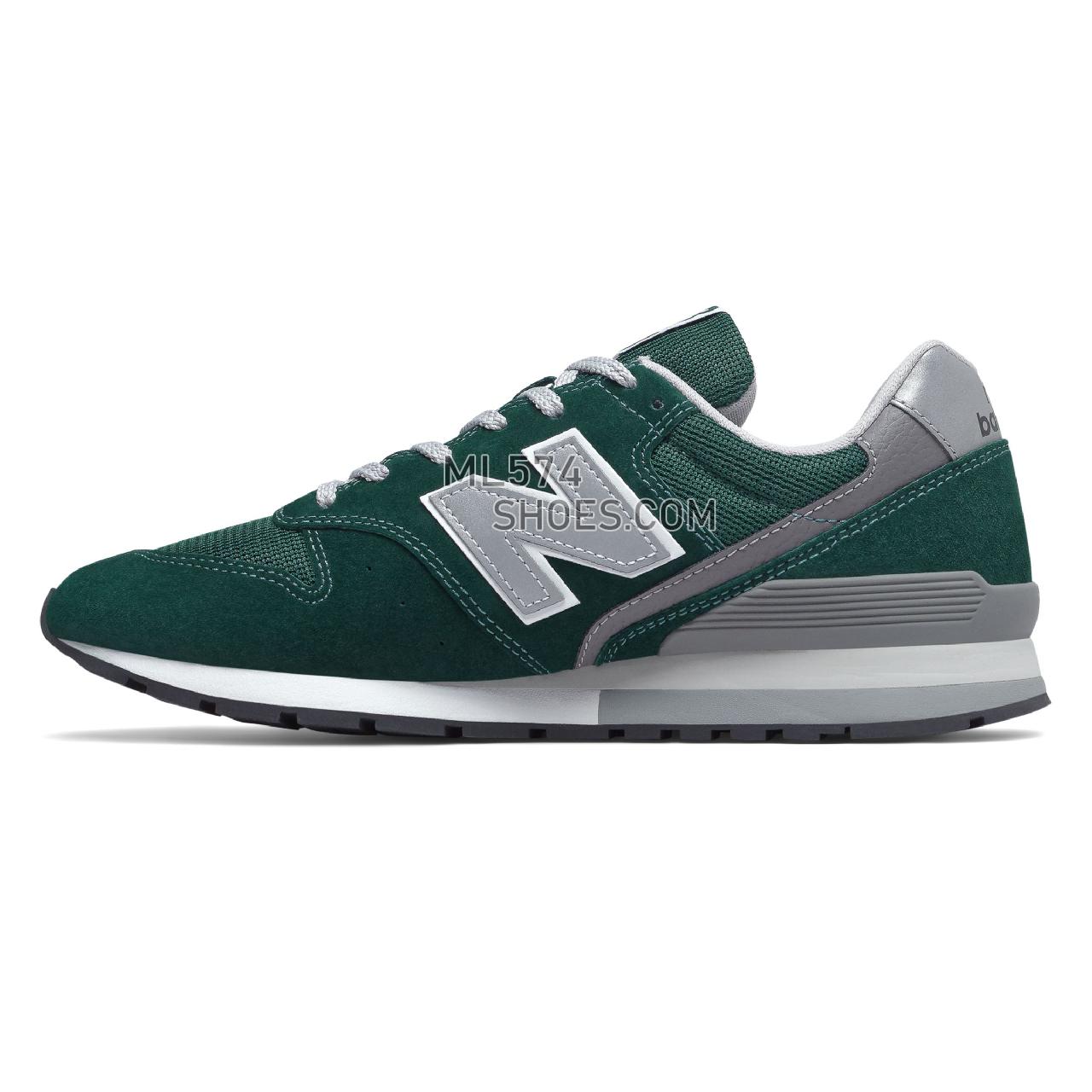 New Balance 996v2 - Men's Classic Sneakers - Team Forest Green with Silver - CM996BS