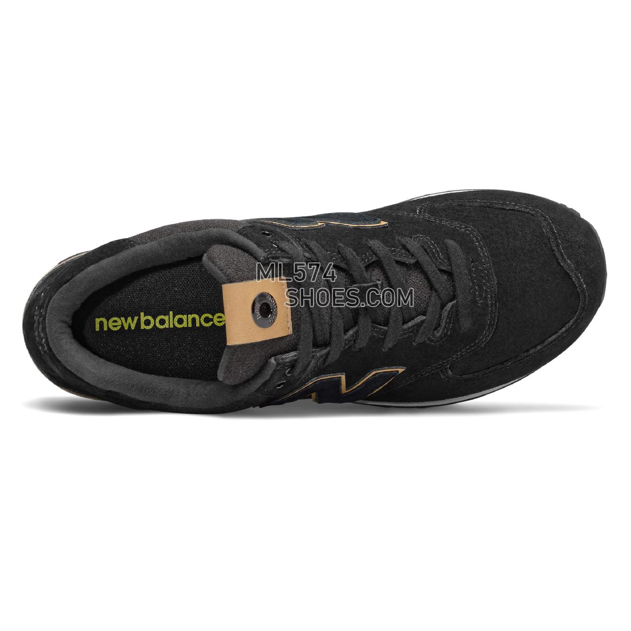 New Balance 574 - Men's Classic Sneakers - Black with Tan - ML574JFE