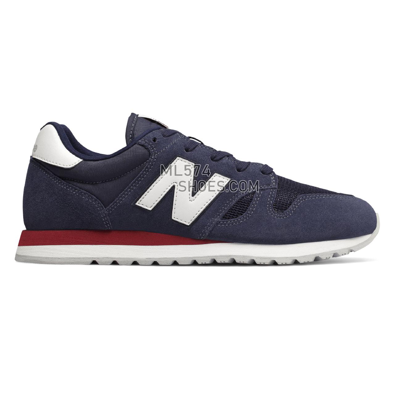 New Balance 520 - Men's Classic Sneakers - Navy with White - U520GG