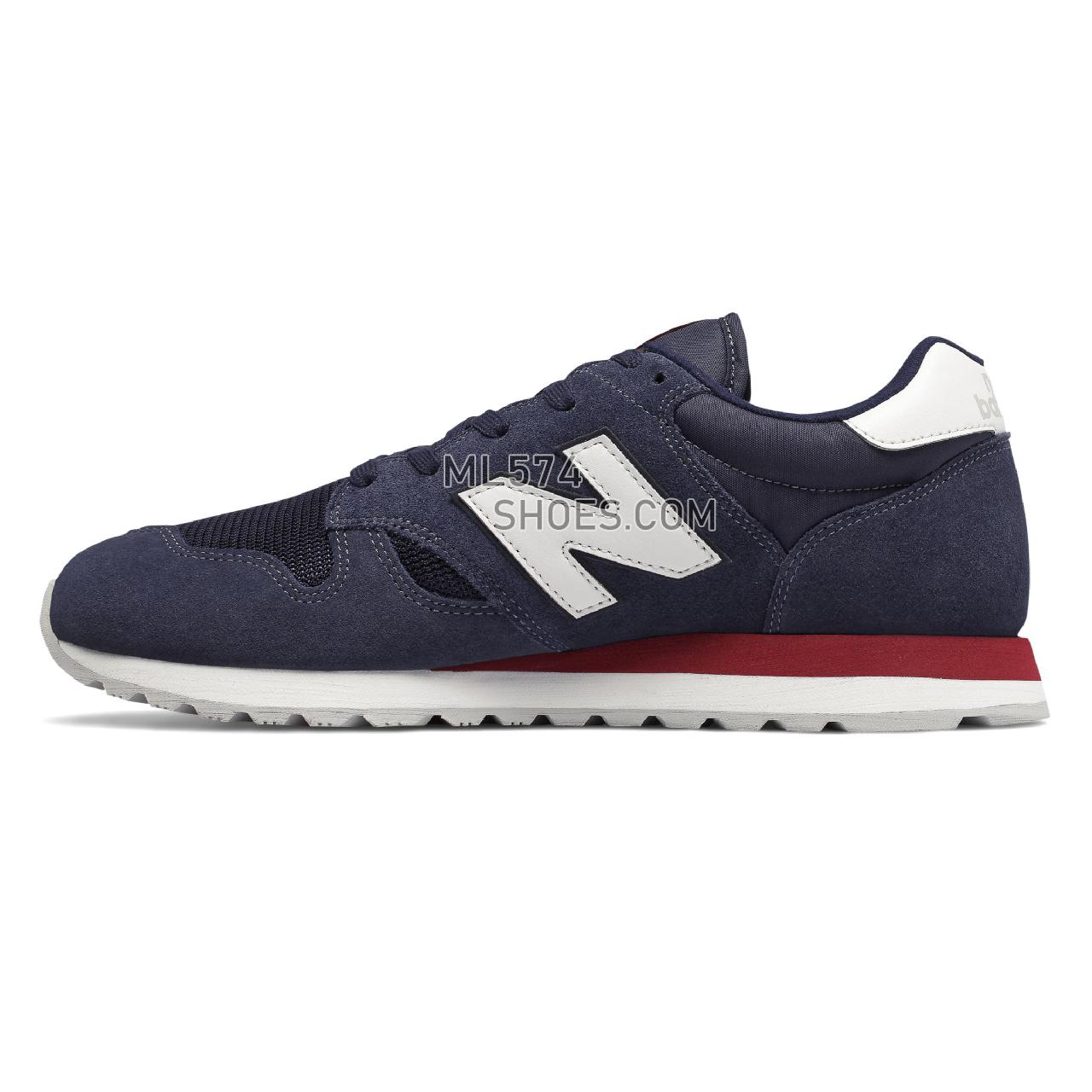 New Balance 520 - Men's Classic Sneakers - Navy with White - U520GG