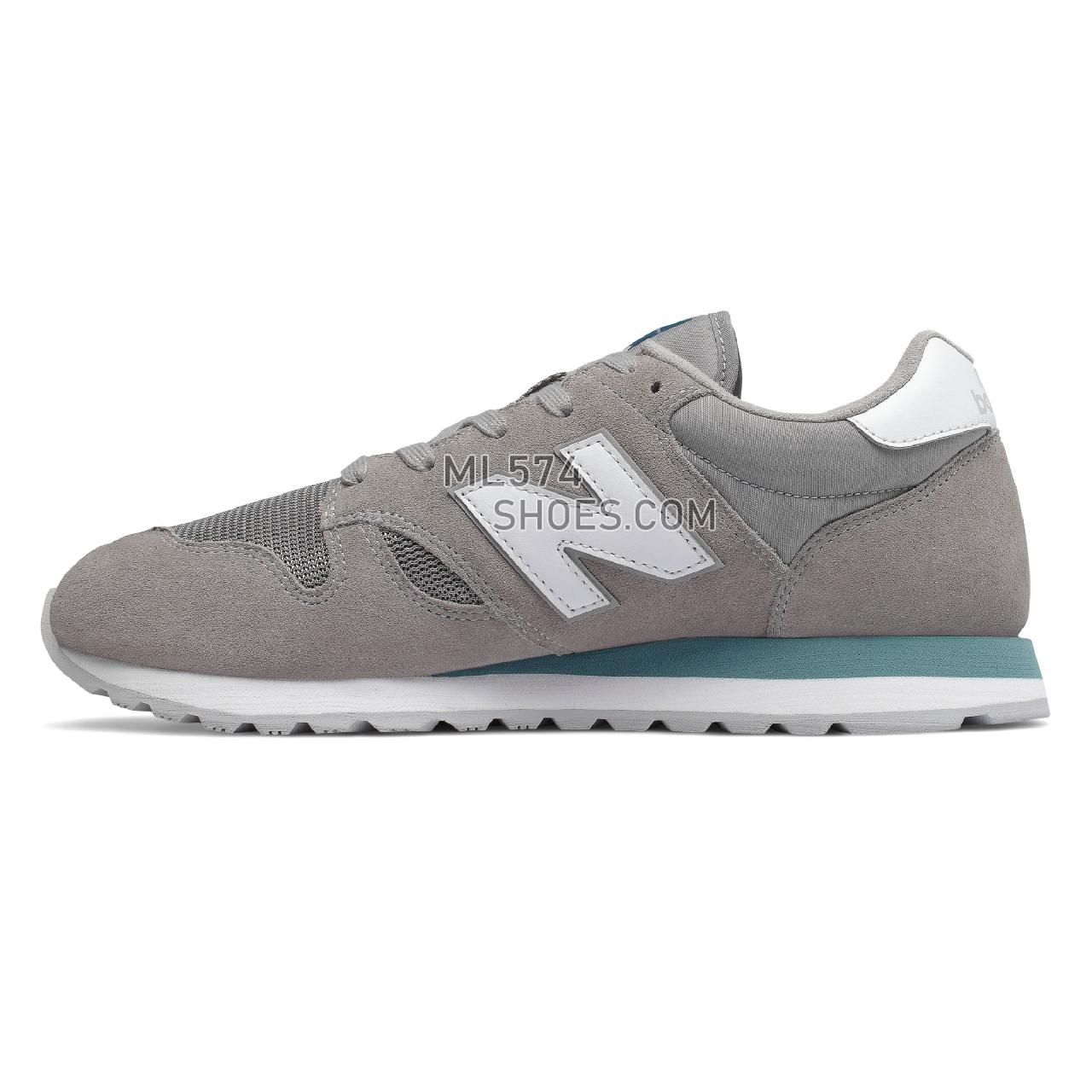 New Balance 520 - Men's Classic Sneakers - Steel with White - U520GH