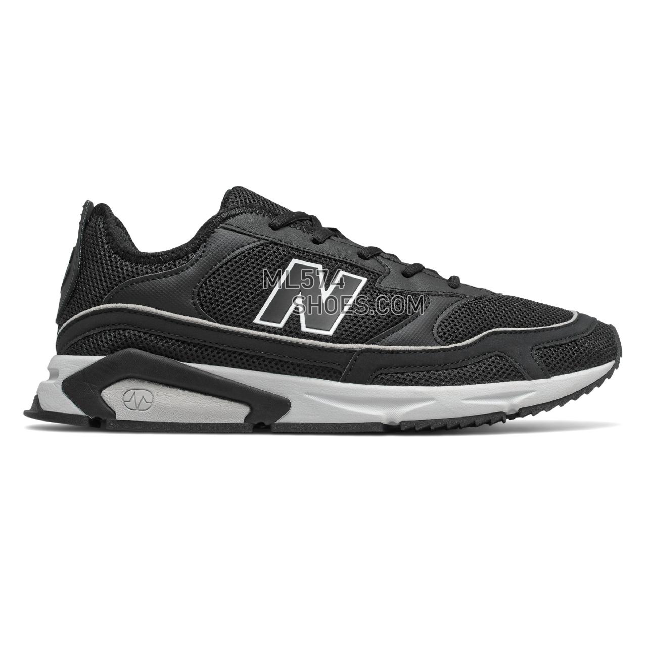 New Balance X-Racer - Men's Sport Style Sneakers - Black with Rain Cloud - MSXRCNI