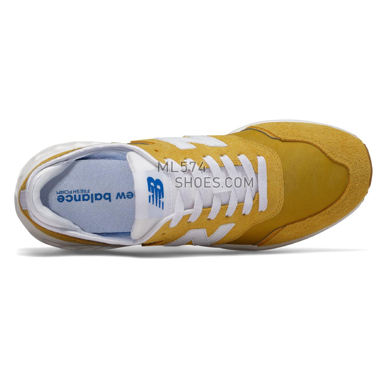 New Balance Fresh Foam X-70 - Men's Sport Style Sneakers - Varsity Gold with White - MSX70RA