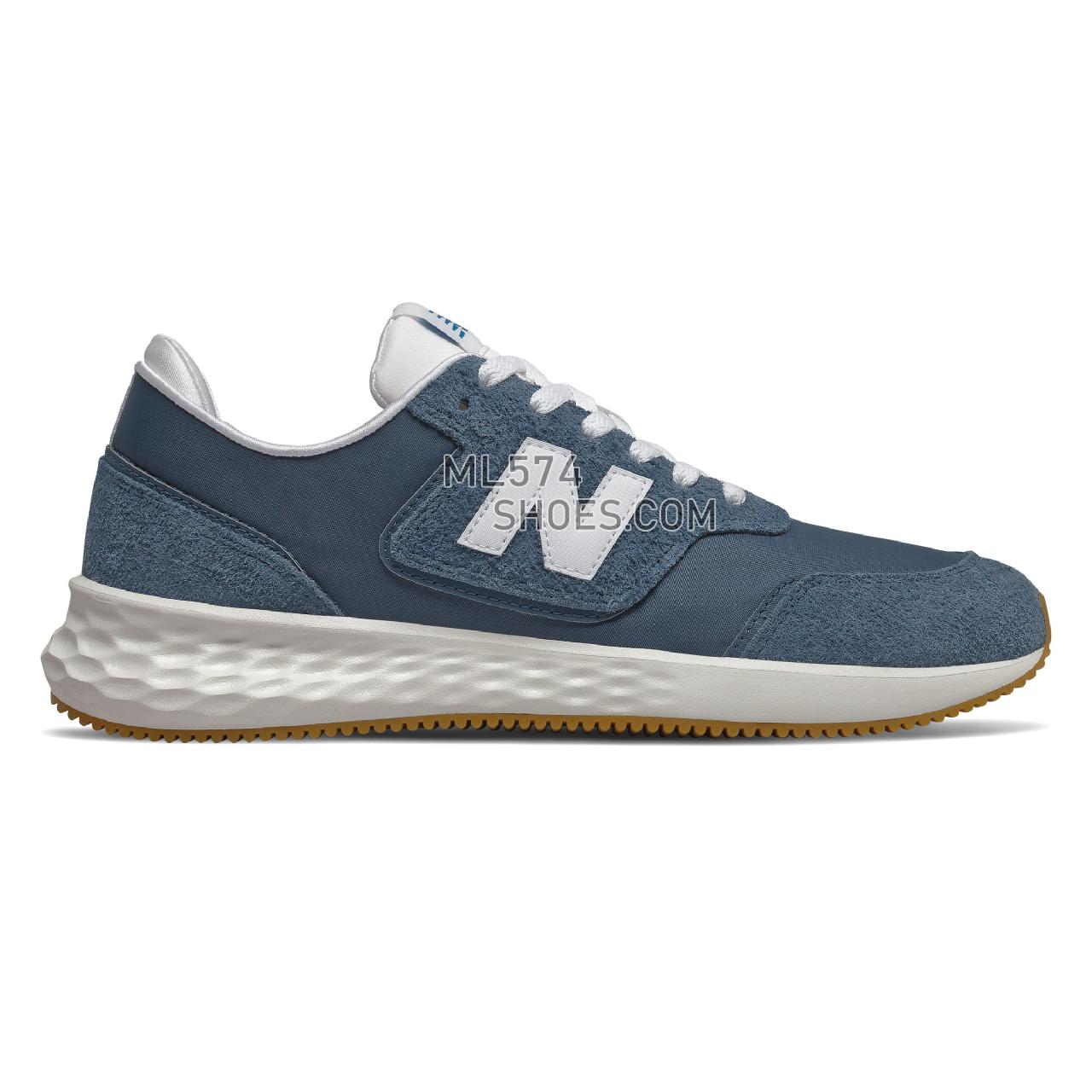 New Balance Fresh Foam X-70 - Men's Sport Style Sneakers - Stone Blue with Munsell White - MSX70RC