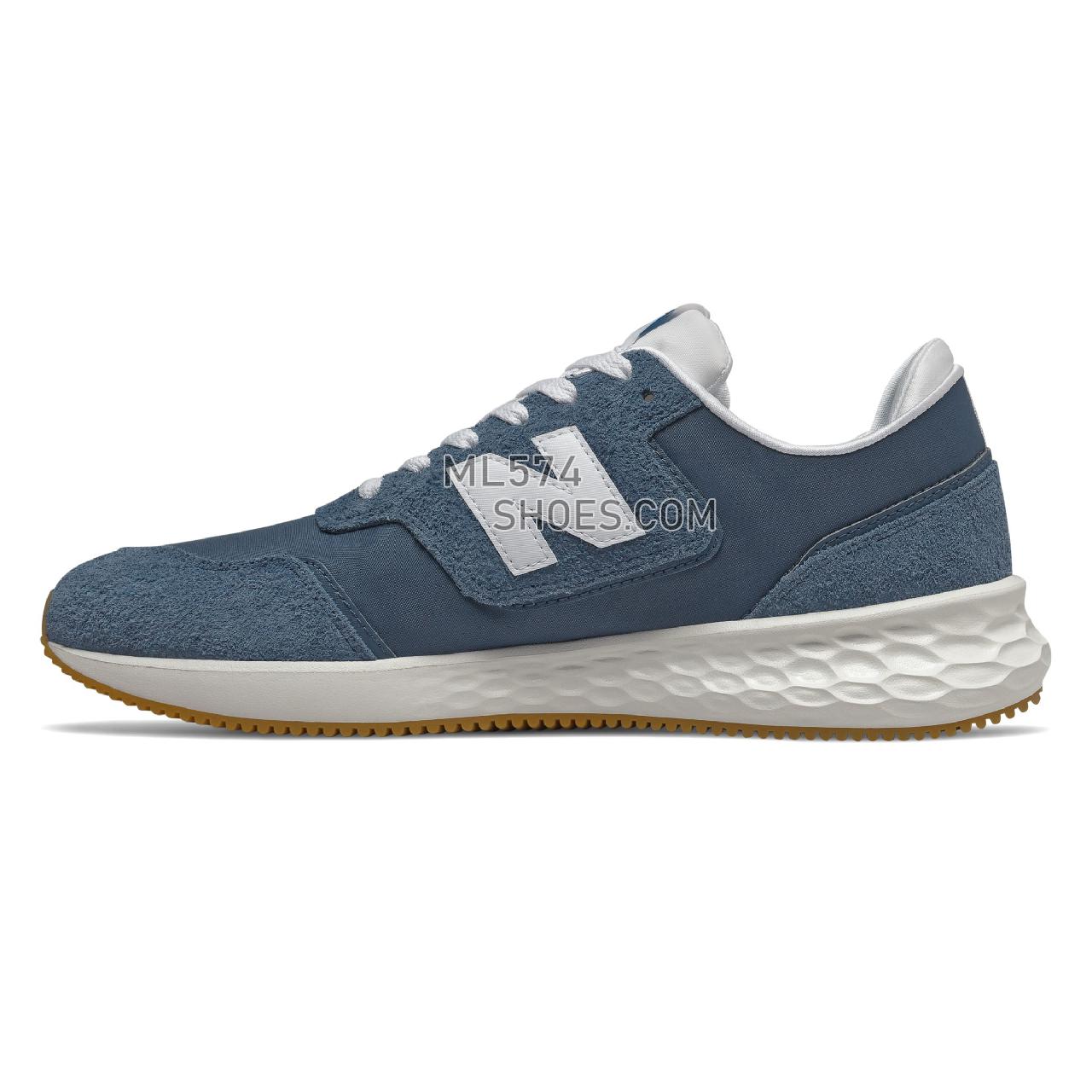 New Balance Fresh Foam X-70 - Men's Sport Style Sneakers - Stone Blue with Munsell White - MSX70RC