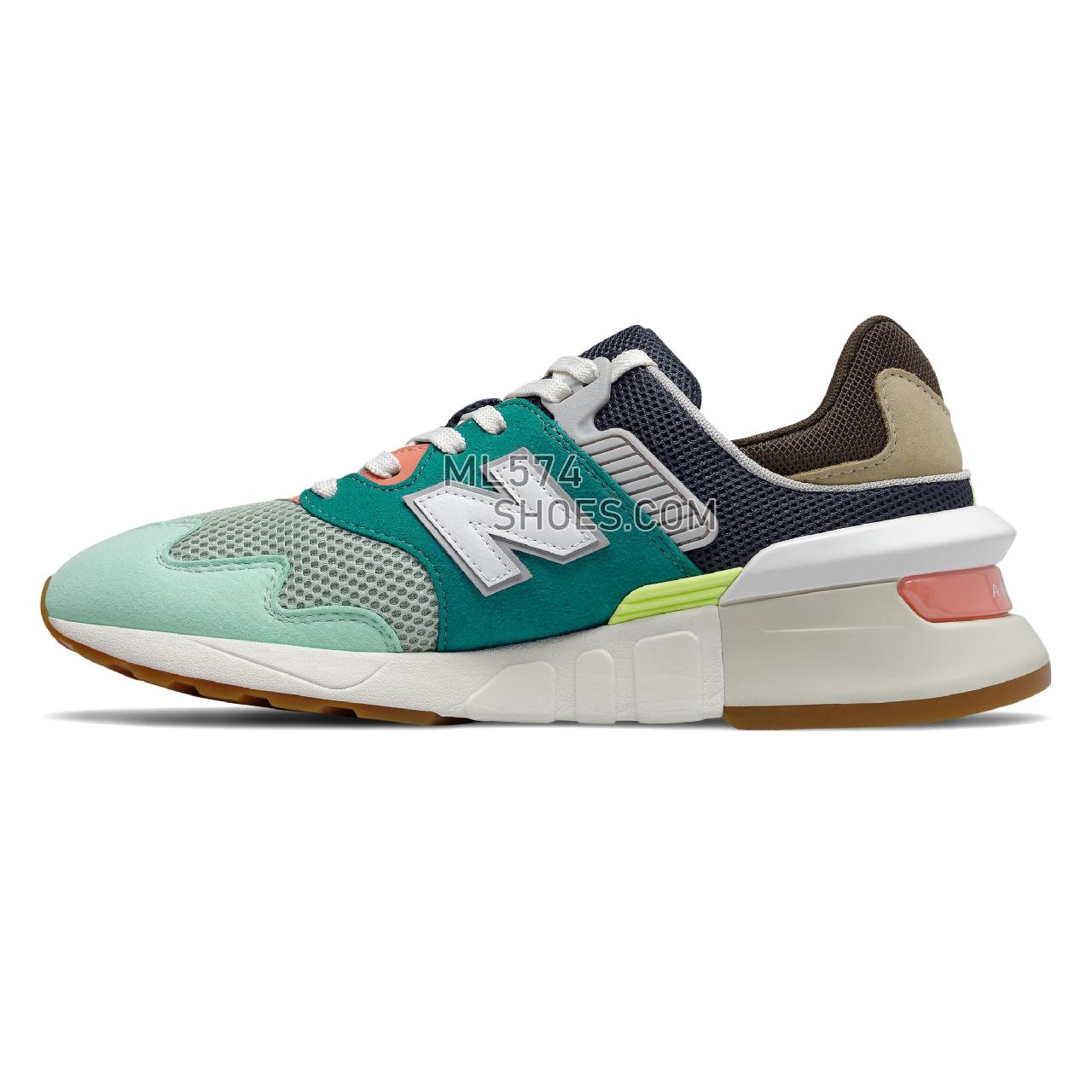New Balance 997 Sport - Men's Sport Style Sneakers - Team Teal with Neo Mint - MS997JHY