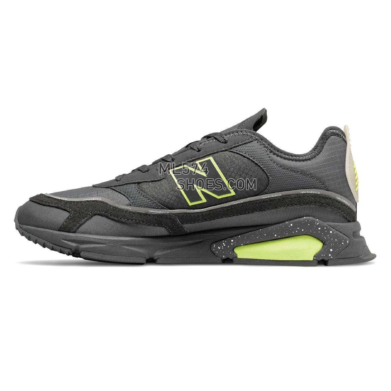 New Balance X-Racer - Men's Sport Style Sneakers - Magnet with Castlerock and Lemon Slush - MSXRCHSA