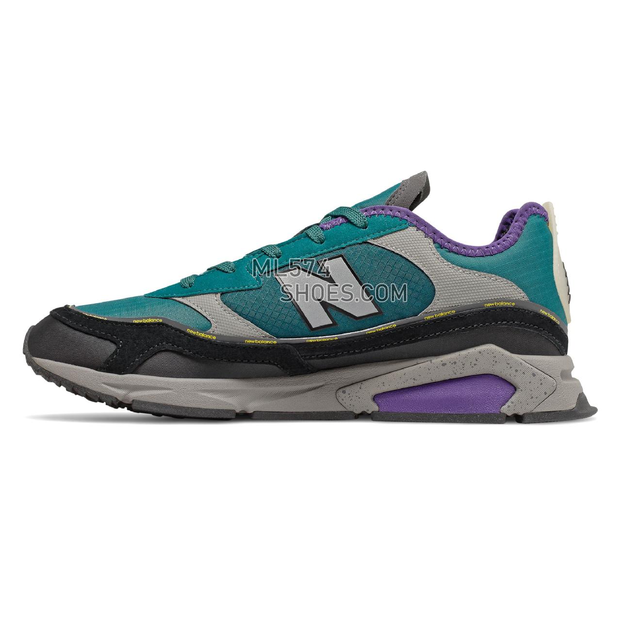 New Balance X-Racer - Men's Sport Style Sneakers - Team Teal with Black and Prism Purple - MSXRCHSC
