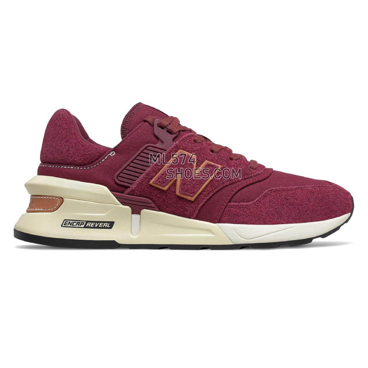 New Balance 997 Sport - Men's Sport Style Sneakers - Classic Burgundy with NB Burgundy - MS997LOH