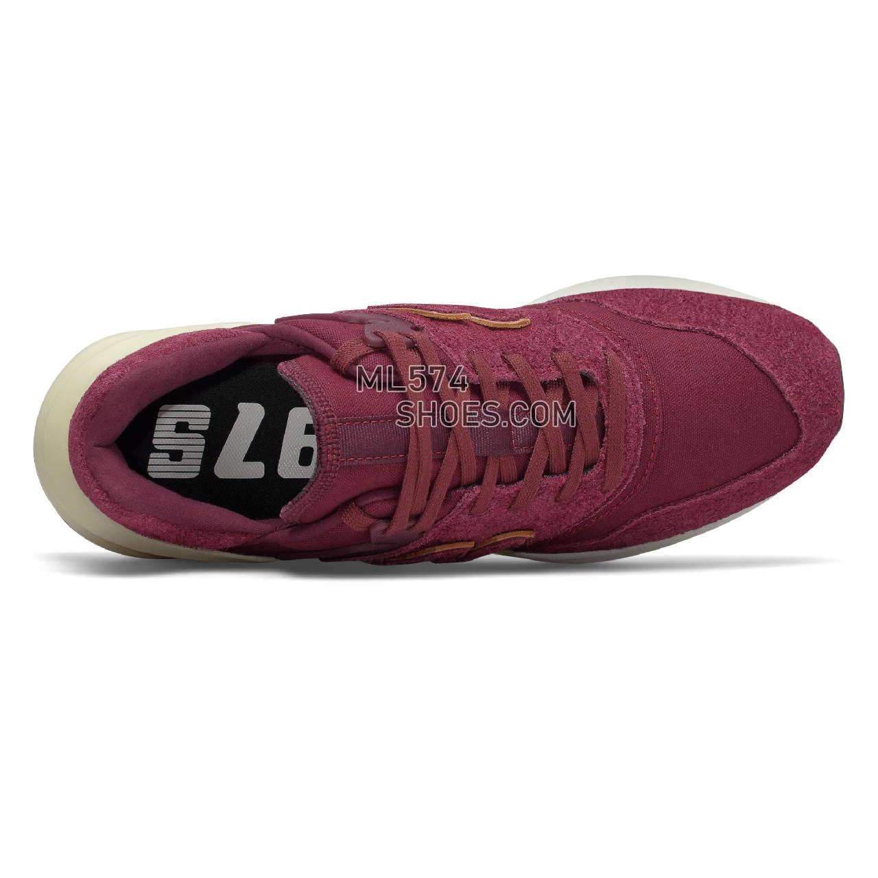 New Balance 997 Sport - Men's Sport Style Sneakers - Classic Burgundy with NB Burgundy - MS997LOH