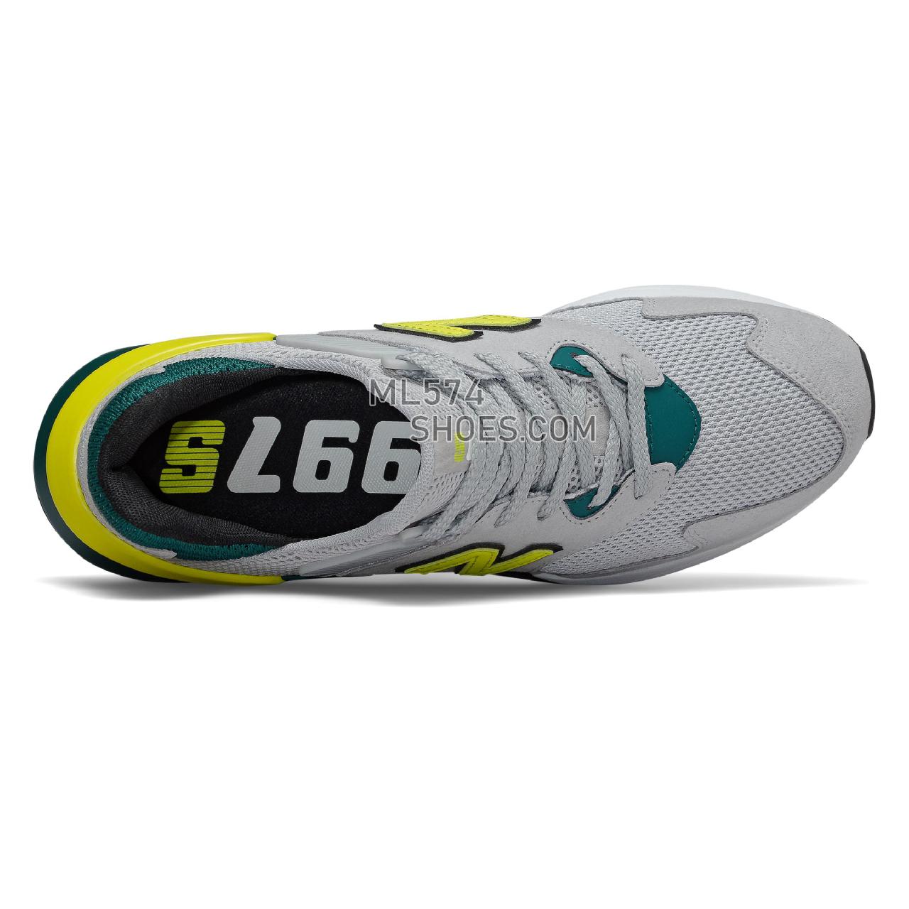 New Balance 997 Sport - Men's Sport Style Sneakers - Light Aluminum with Sulphur Yellow - MS997JKA