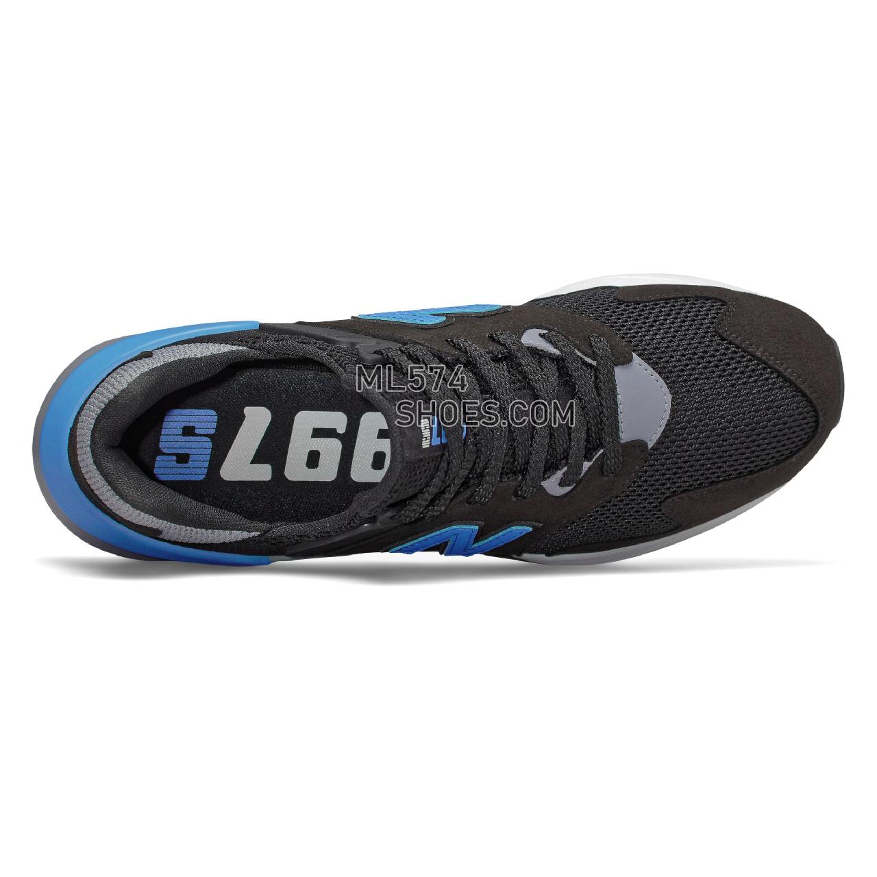 New Balance 997 Sport - Men's Sport Style Sneakers - Black with Light Lapis Blue and White - MS997JKD