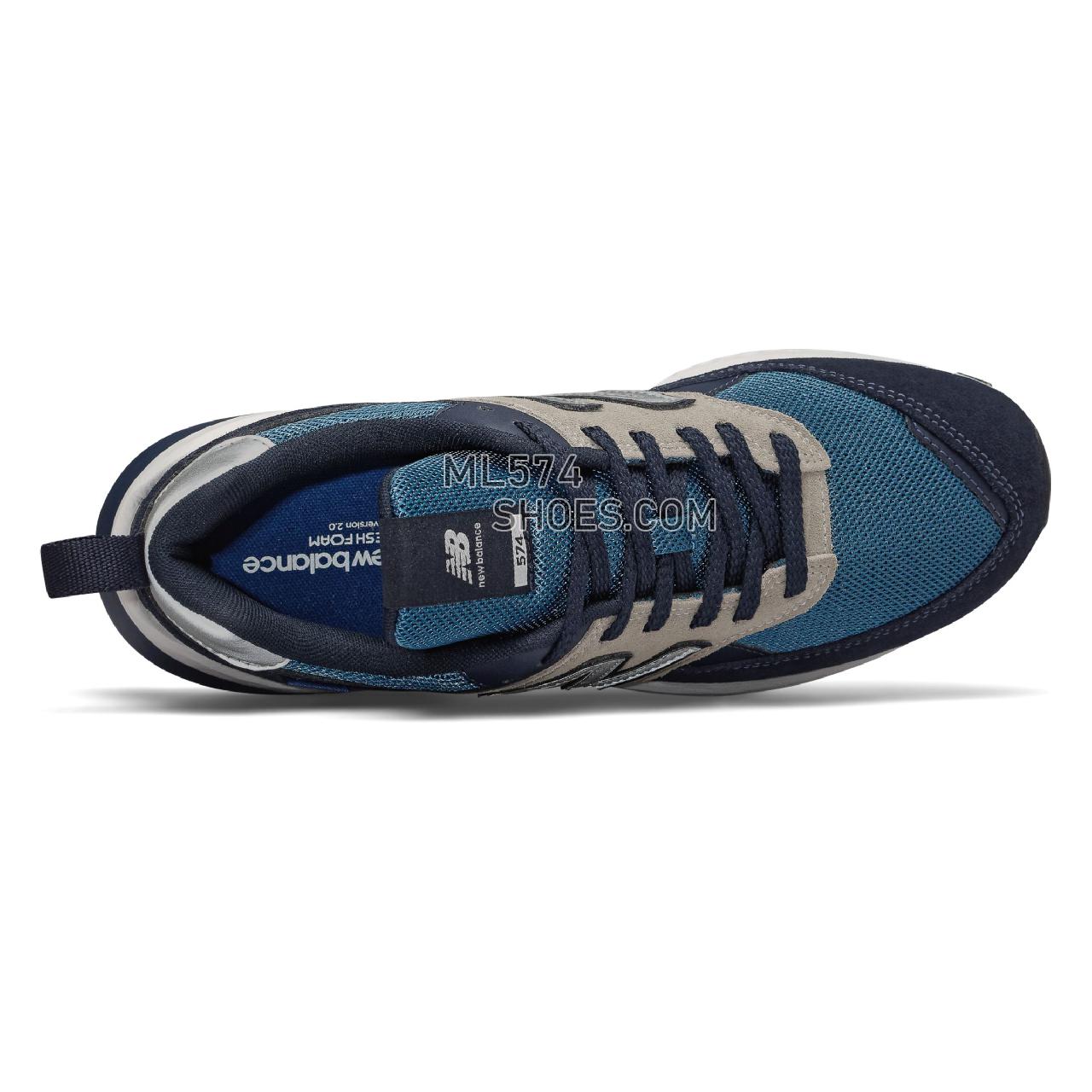 New Balance 574 Sport - Men's Sport Style Sneakers - Eclipse with Blue Rain - MS574ACJ