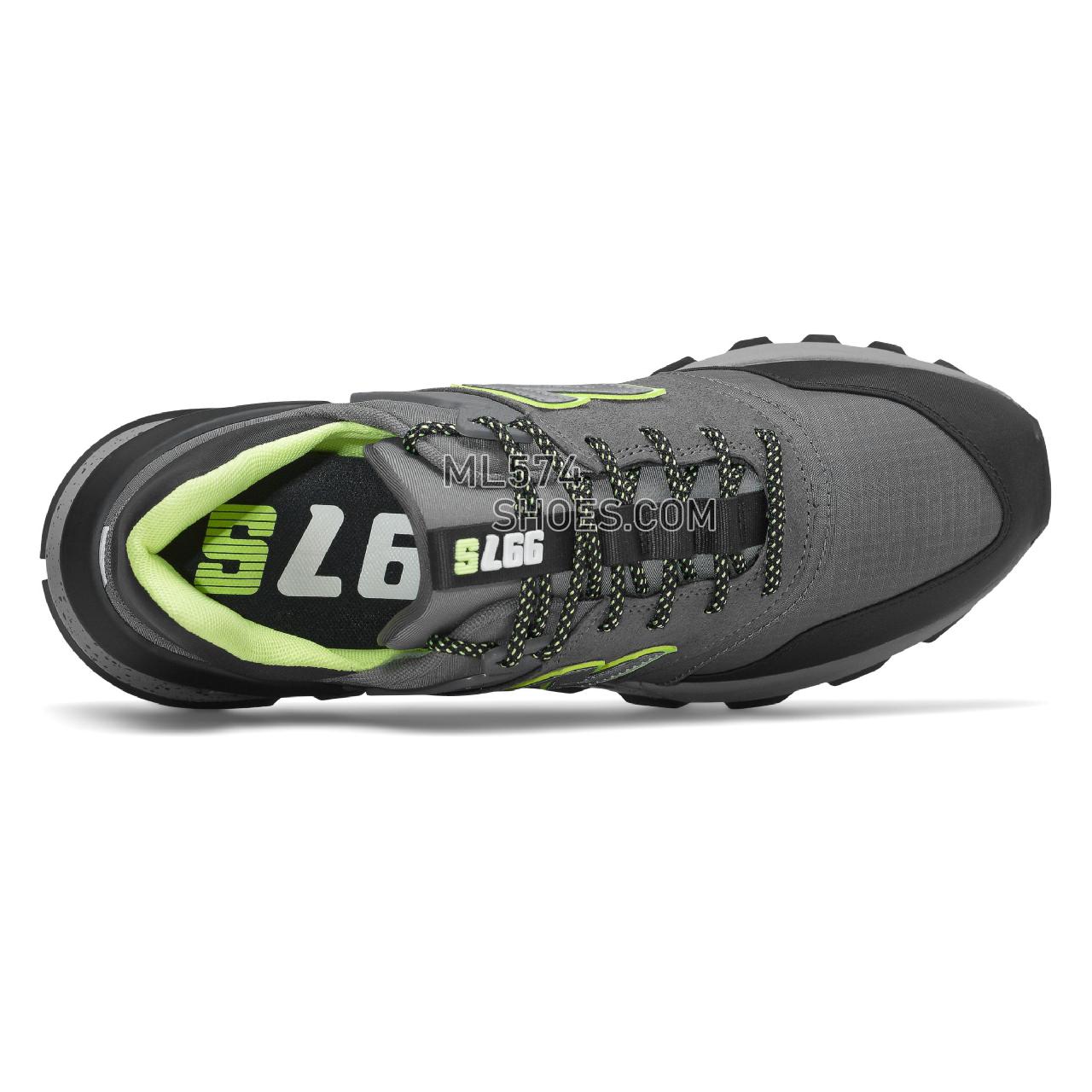 New Balance 997 Sport - Men's Sport Style Sneakers - Castlerock with Black and Lemon Slush - MS997SKC