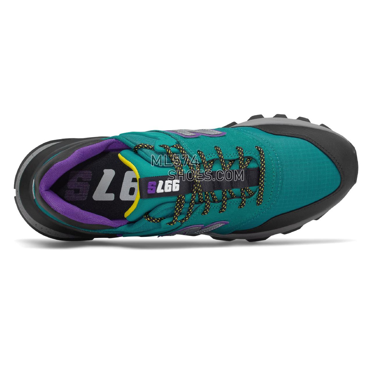 New Balance 997 Sport - Men's Sport Style Sneakers - Team Teal with Black and Yellow - MS997SKA