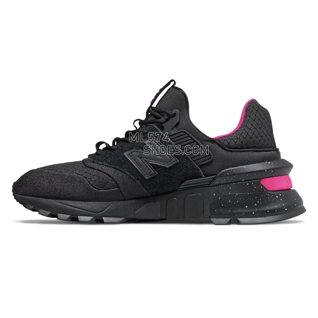 New Balance 997 Sport - Men's Sport Style Sneakers - Black with Pink - MS997SBP
