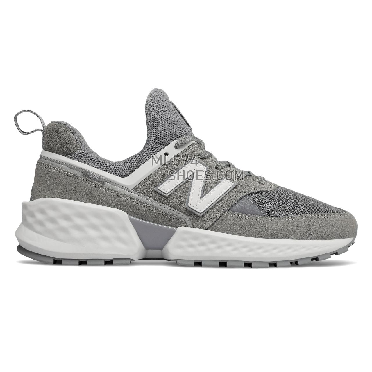 New Balance 574 Sport - Men's Sport Style Sneakers - Steel with White - MS574NSB