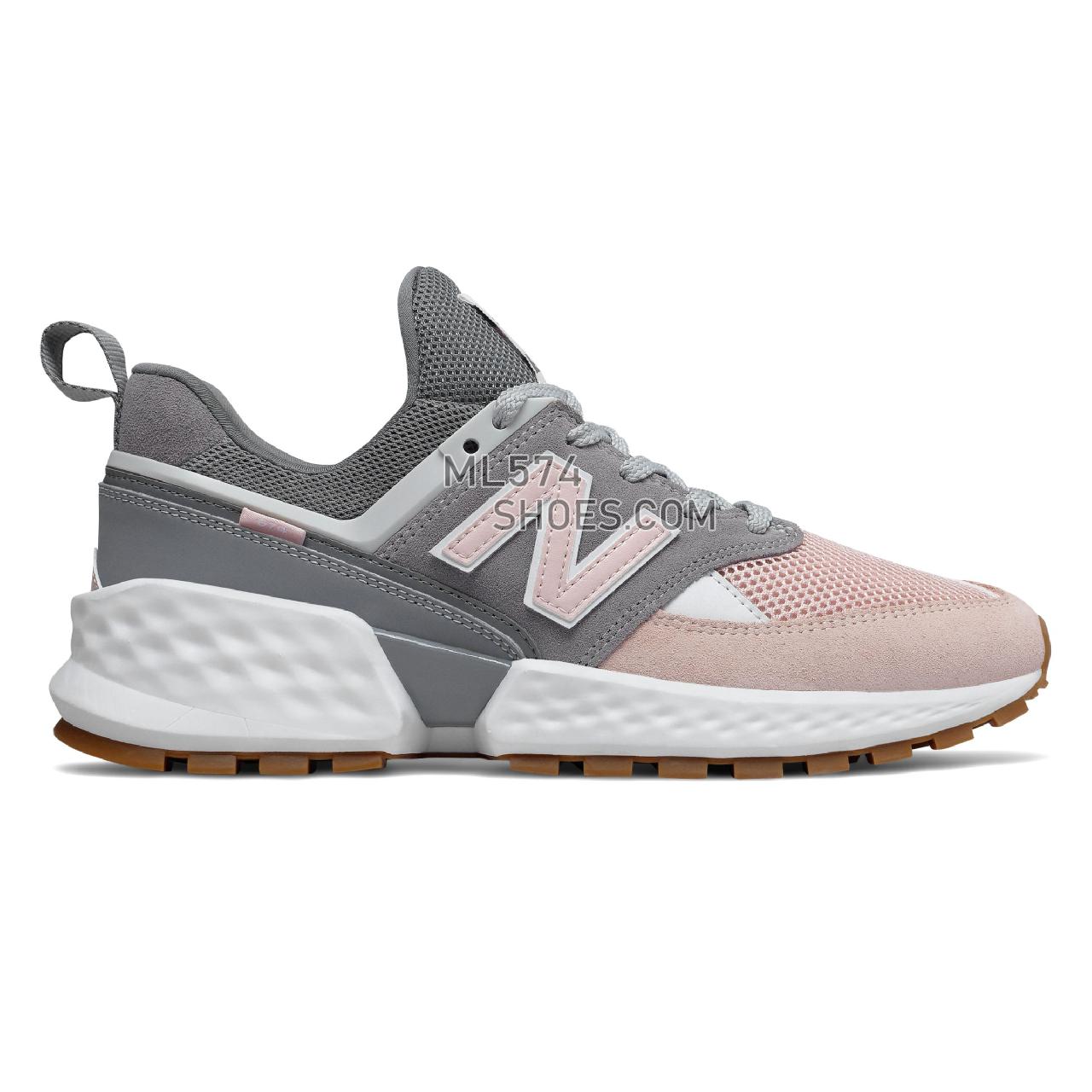 New Balance 574 Sport - Men's Sport Style Sneakers - Gunmetal with Oyster Pink - MS574JUC