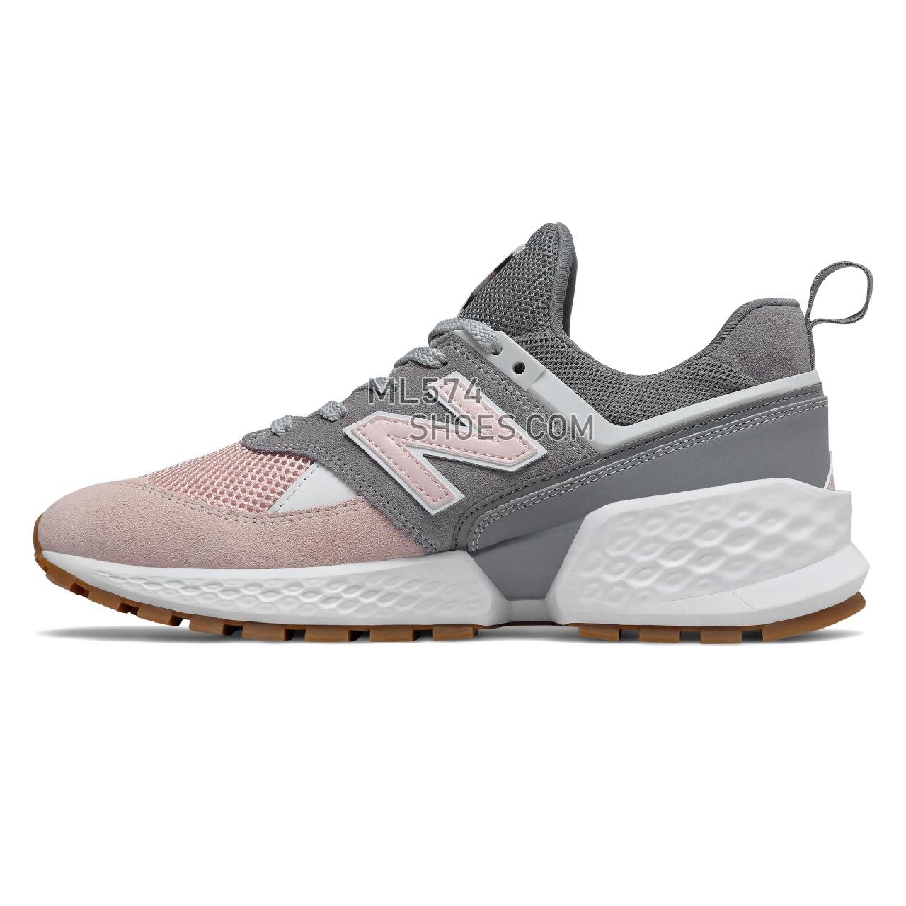 New Balance 574 Sport - Men's Sport Style Sneakers - Gunmetal with Oyster Pink - MS574JUC