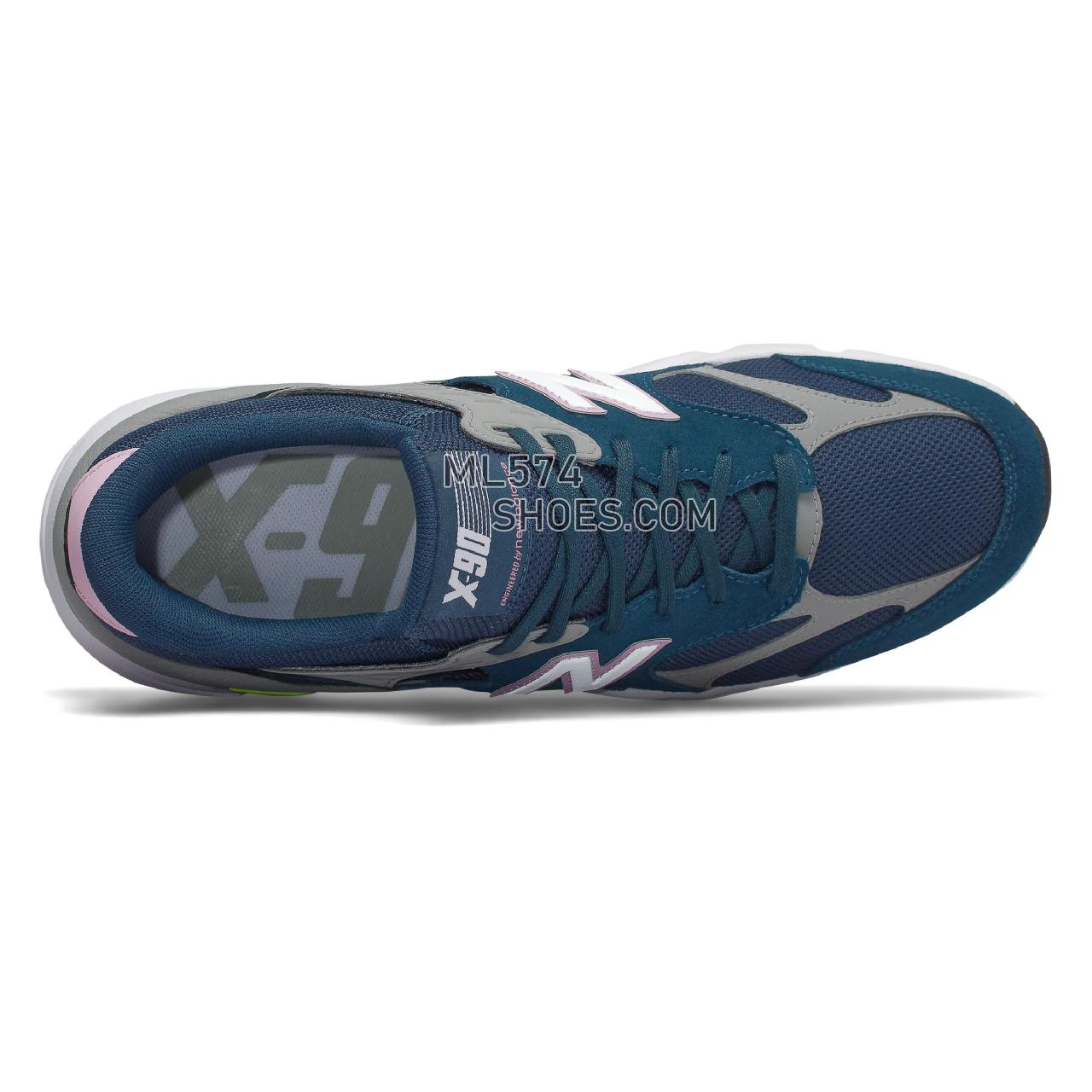 New Balance X-90 - Men's Sport Style Sneakers - North Sea with Team Away Grey - MSX90RCD