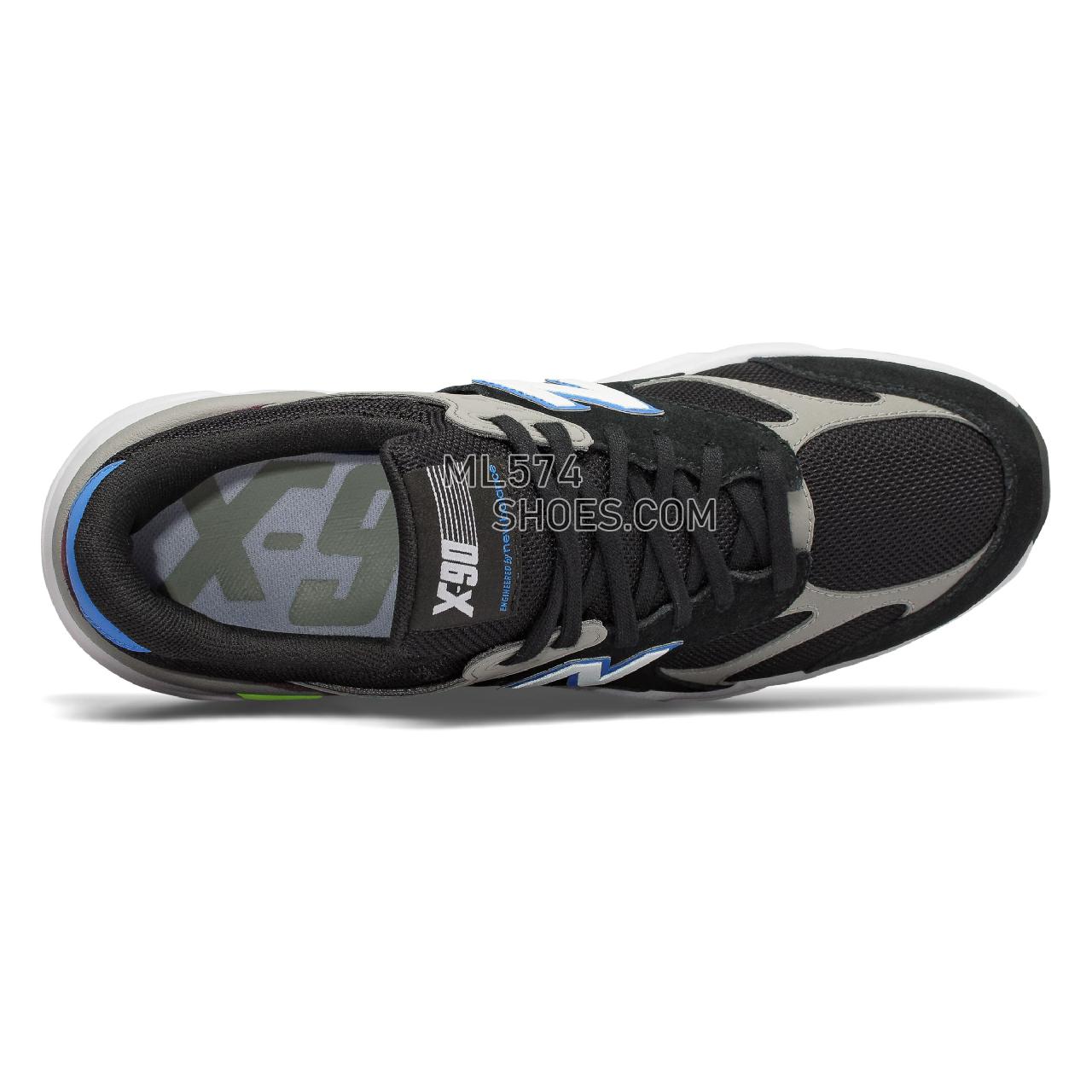 New Balance X-90 - Men's Sport Style Sneakers - Black with Light Cobalt - MSX90RCH