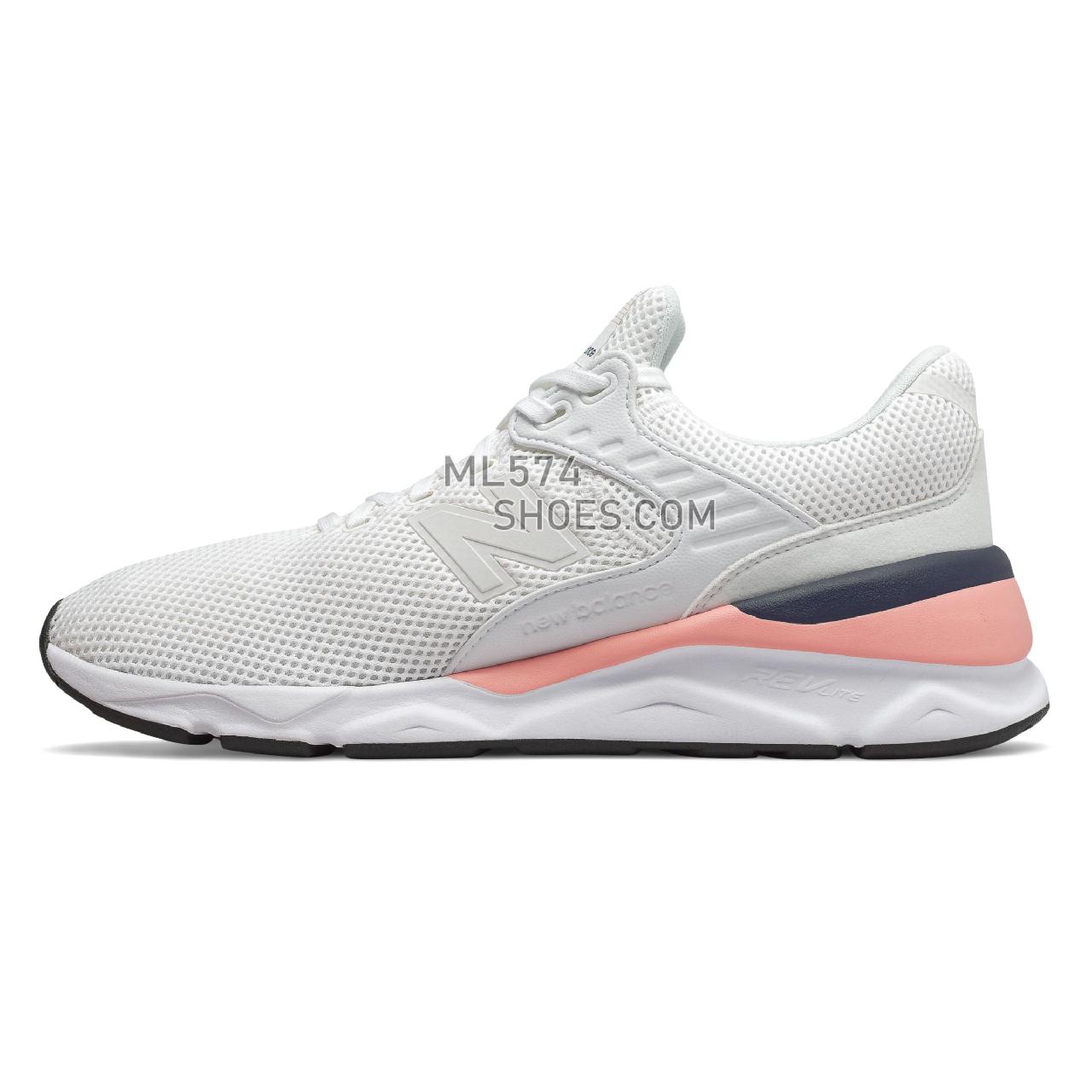 New Balance X-90 - Men's Sport Style Sneakers - White with White Peach - MSX90TXB