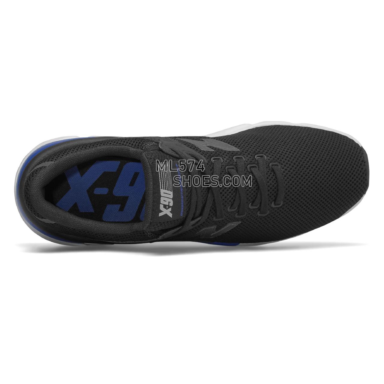 New Balance X-90 - Men's Sport Style Sneakers - Black with Team Royal - MSX90TXC