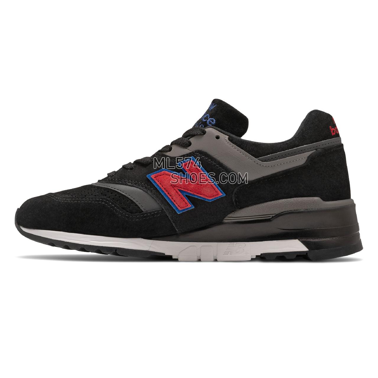 New Balance Made in US 997 - Men's Made in USA And UK Sneakers - Black with Red - M997BB2