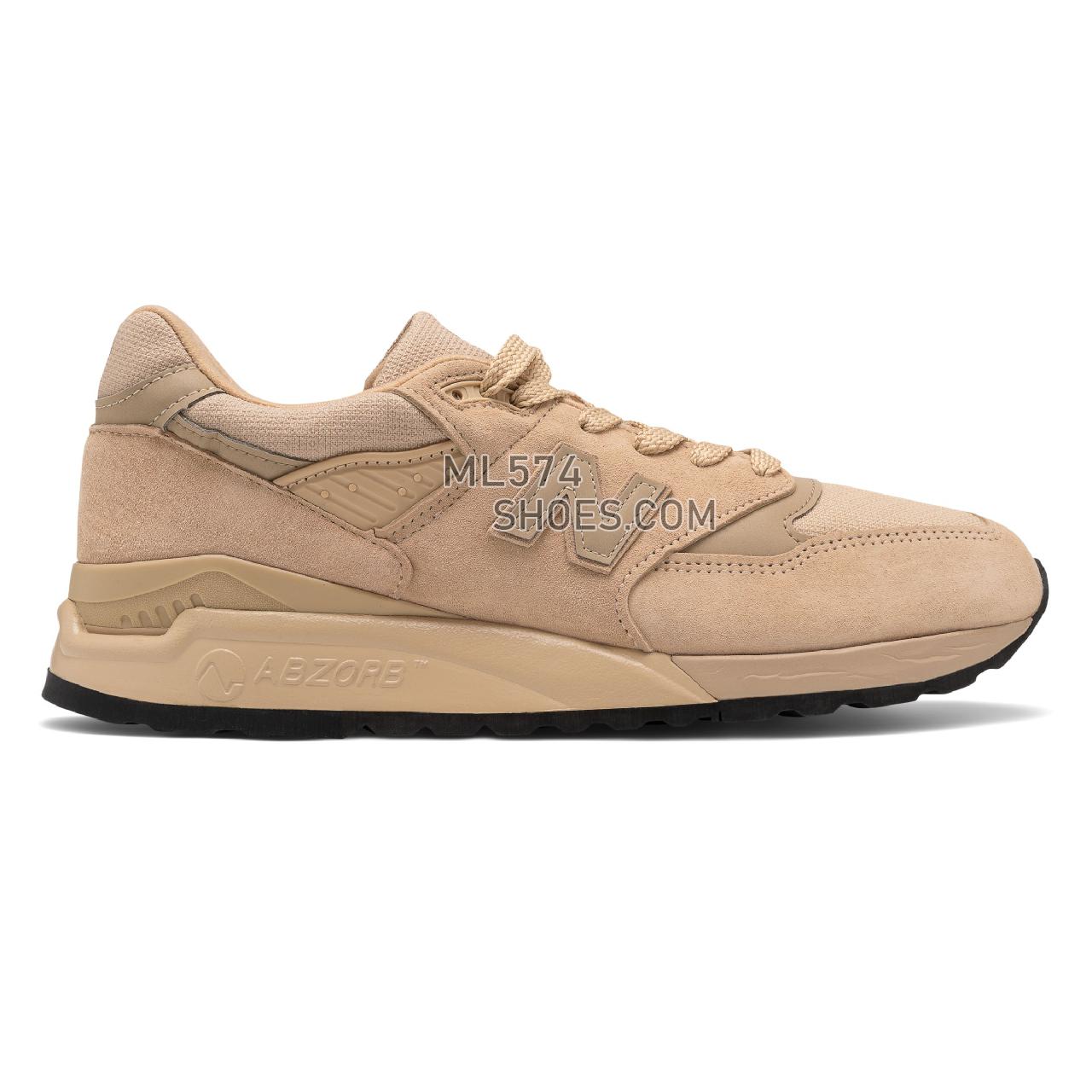 New Balance Made in US 998 - Men's Made in USA And UK Sneakers - Tan with Brown - M998BLC