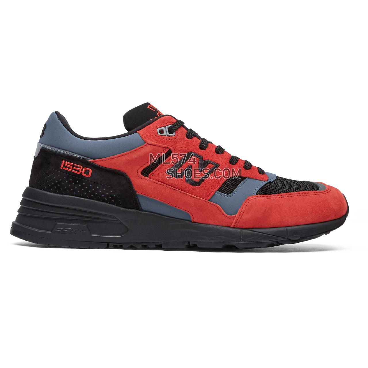 New Balance Made in UK 1530 - Men's Made in USA And UK Sneakers - Red with Black and Grey - M1530LA