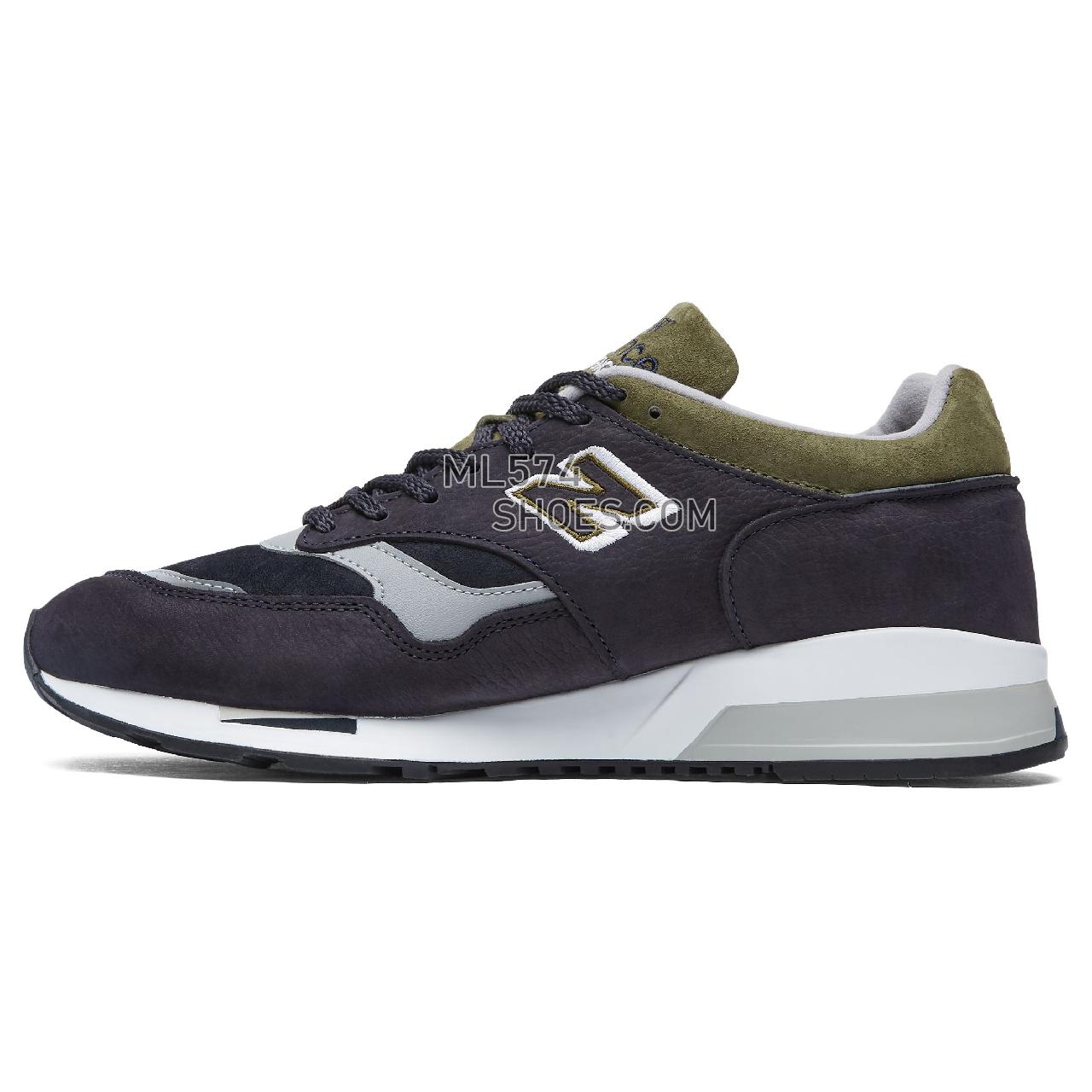 New Balance Made in UK 1500 - Men's Made in USA And UK Sneakers - Navy with Slate Green and Grey - M1500NAG