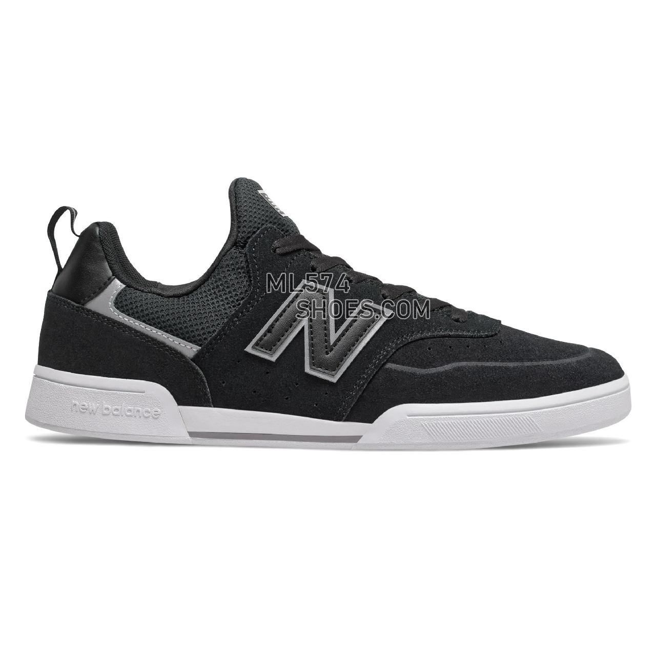 New Balance Numeric 288 Sport - Men's NB Numeric Skate - Black with White - NM288SSB