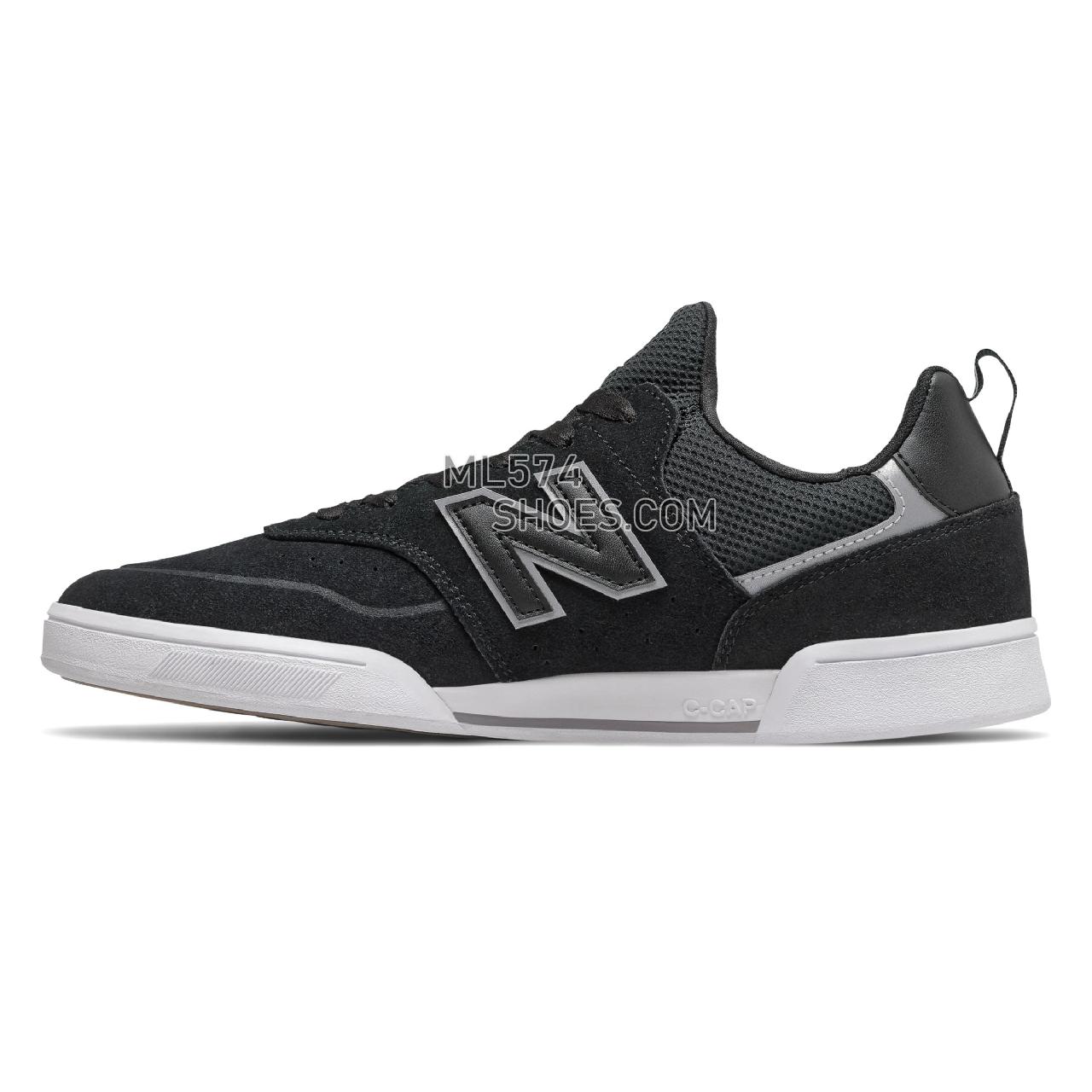 New Balance Numeric 288 Sport - Men's NB Numeric Skate - Black with White - NM288SSB