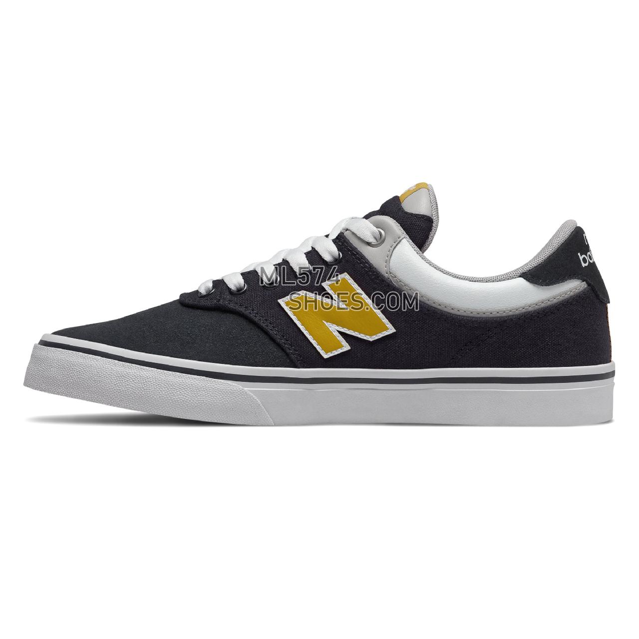 New Balance Numeric 255 - Men's NB Numeric Skate - Navy with Varsity Gold - NM255NGD