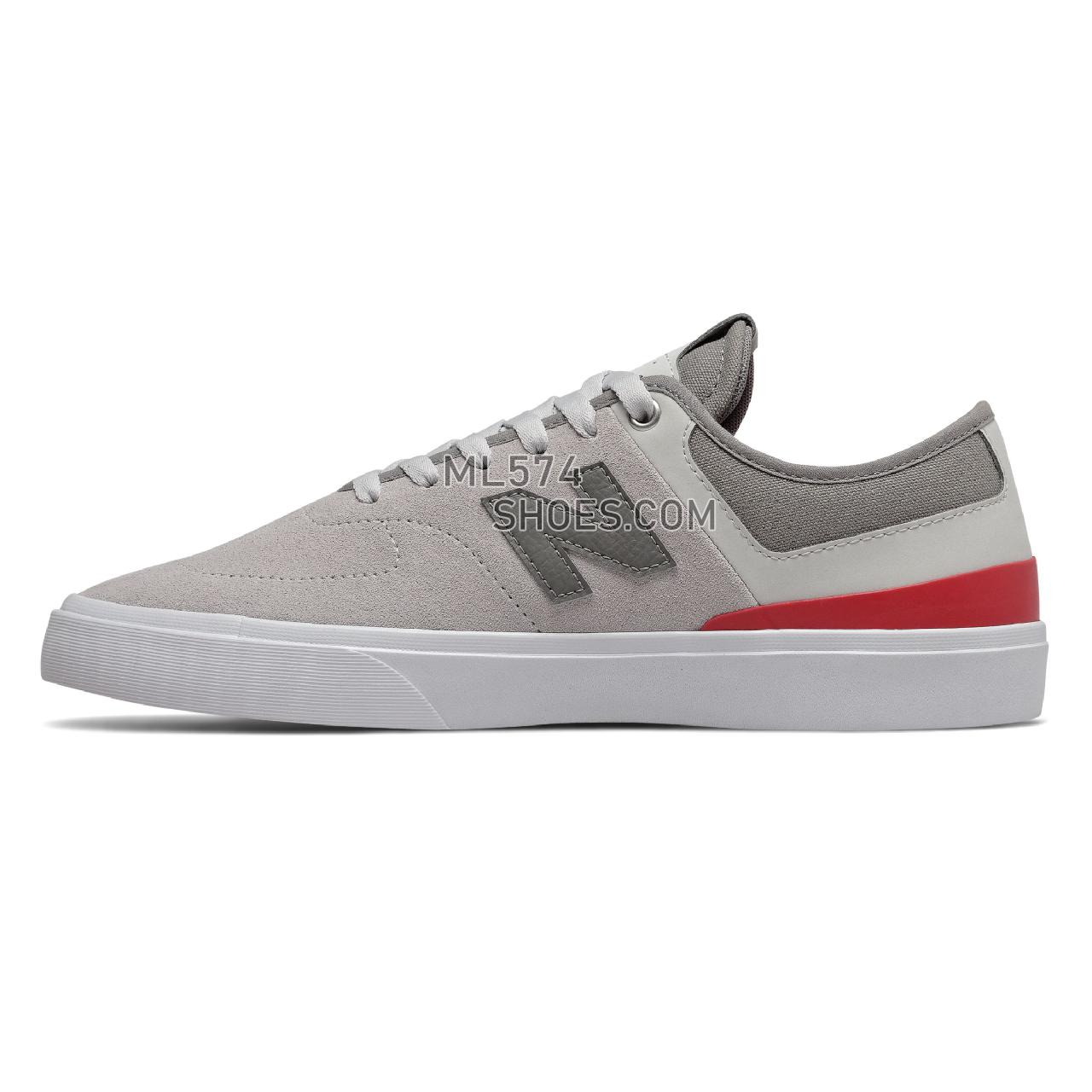 New Balance Numeric 379 - Men's NB Numeric Skate - Grey with Red and White - NM379GRE