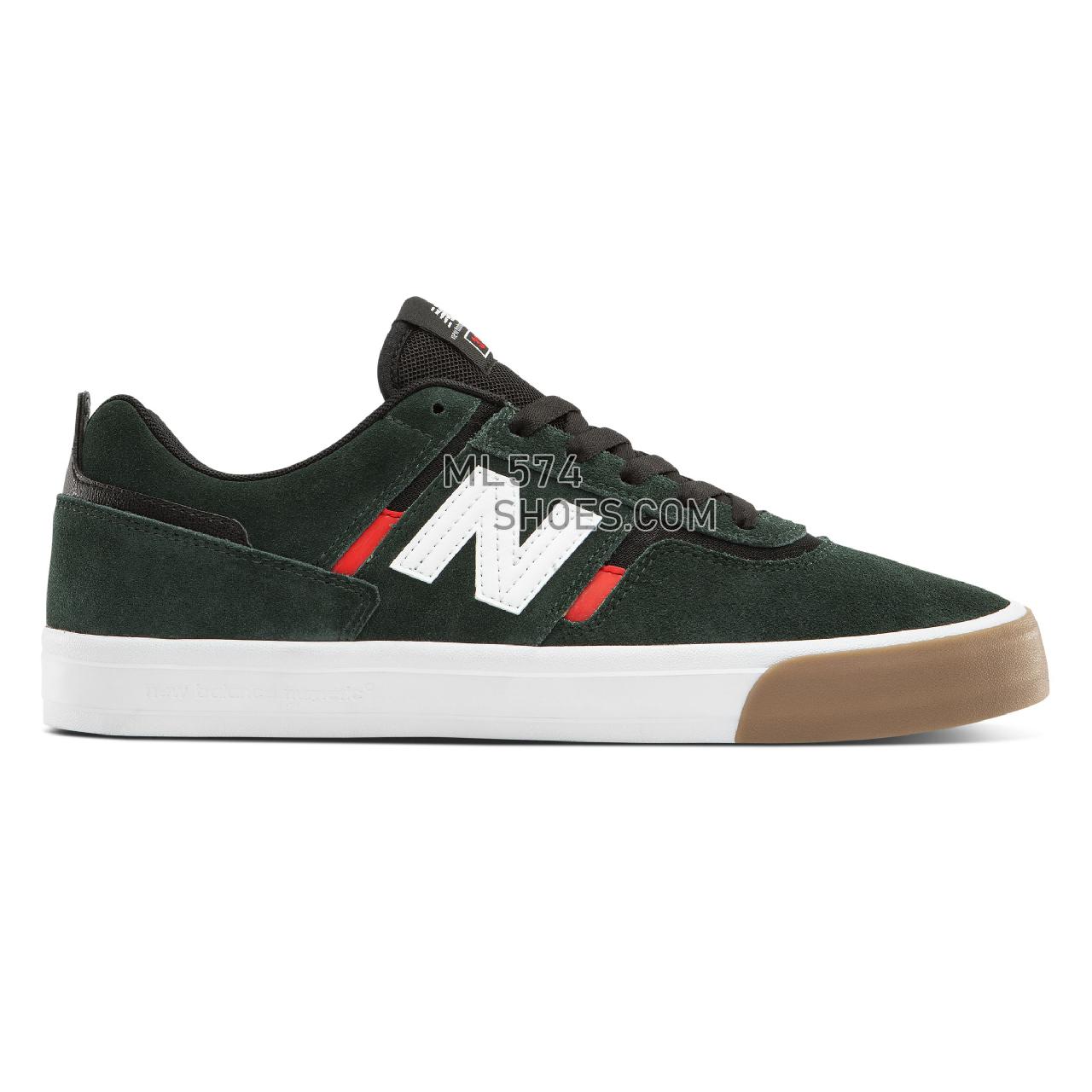 New Balance Numeric 306 - Men's NB Numeric Skate - Dark Green with Red - NM306GCI