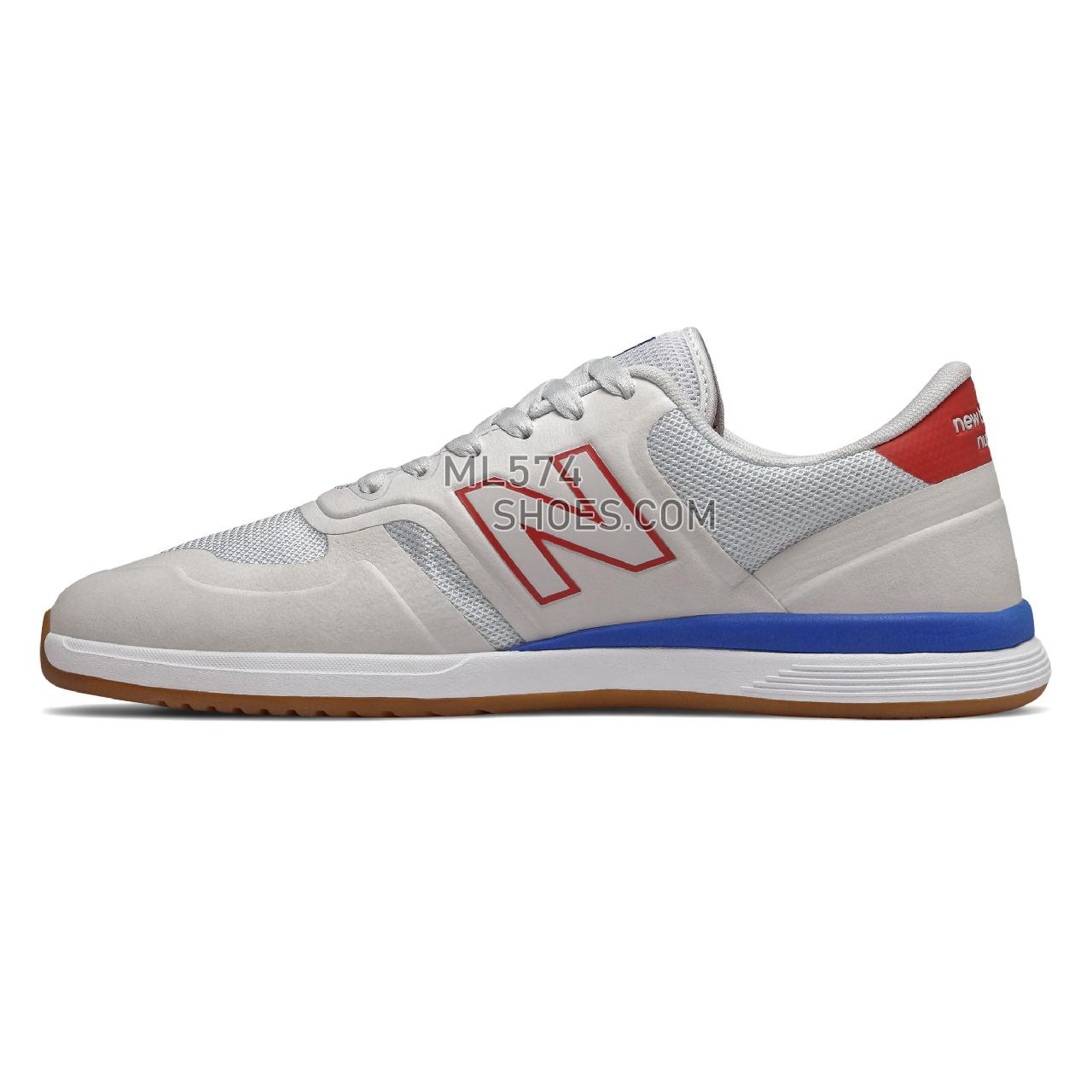 New Balance Numeric 420 - Men's NB Numeric Skate - White with Red - NM420SSR