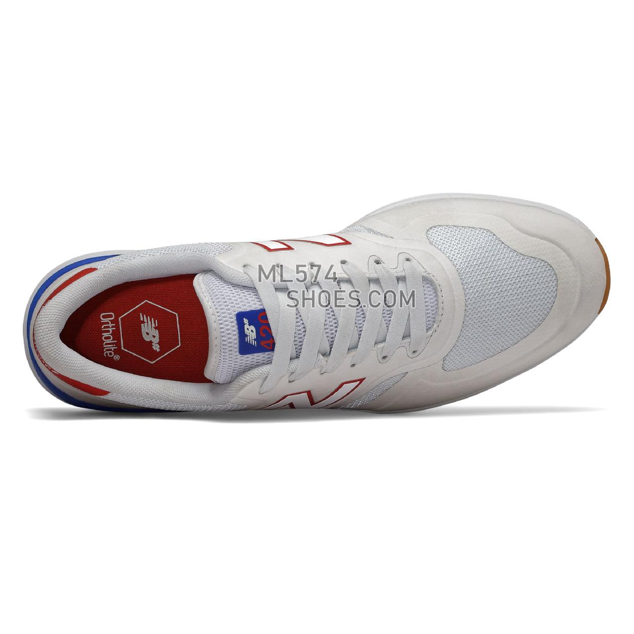 New Balance Numeric 420 - Men's NB Numeric Skate - White with Red - NM420SSR