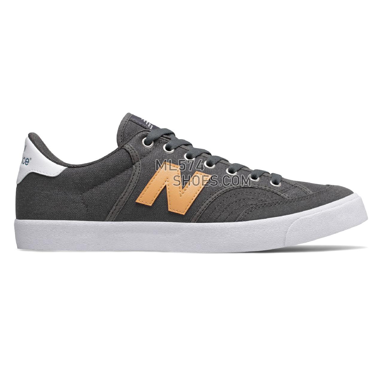 New Balance Numeric 212 - Men's NB Numeric Skate - Grey with Yellow - NM212GYB