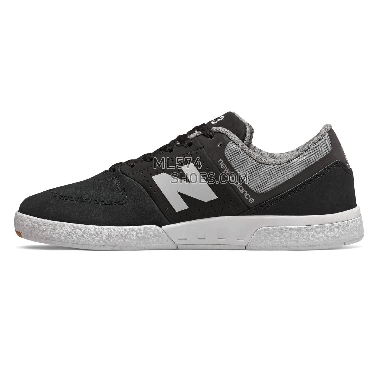 New Balance Numeric 533 - Men's NB Numeric Skate - Black with White - NM533BI2