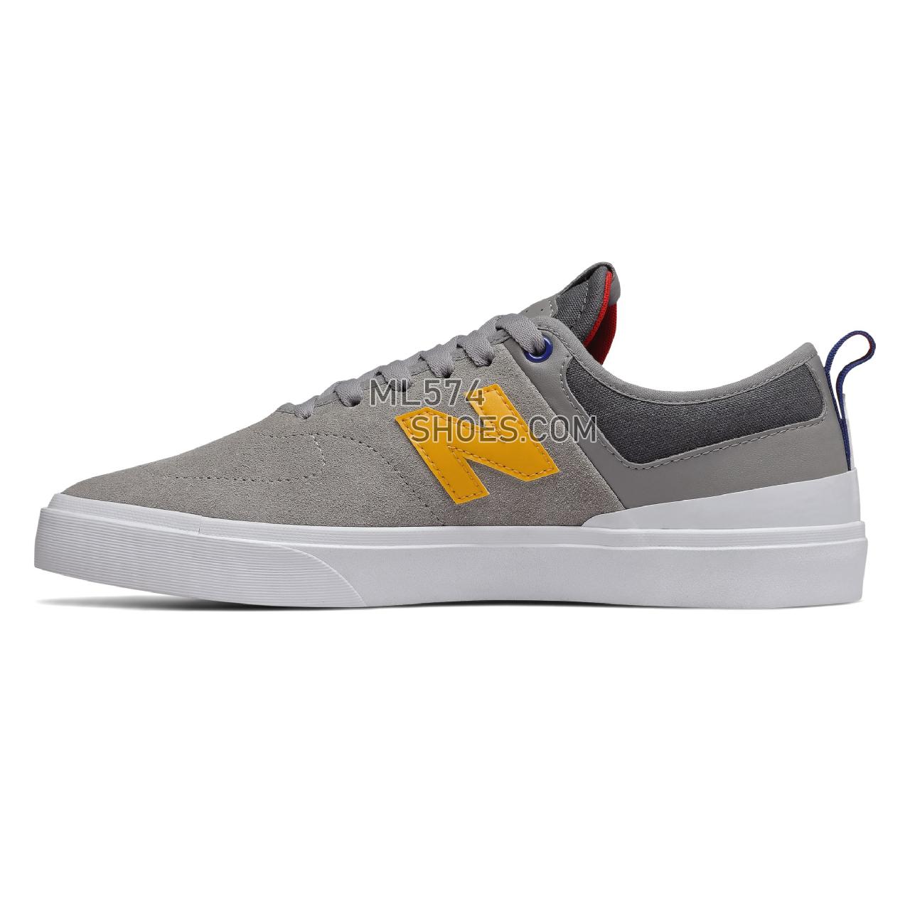 New Balance Numeric 379 - Men's NB Numeric Skate - Grey with Red and Blue - NM379MDL