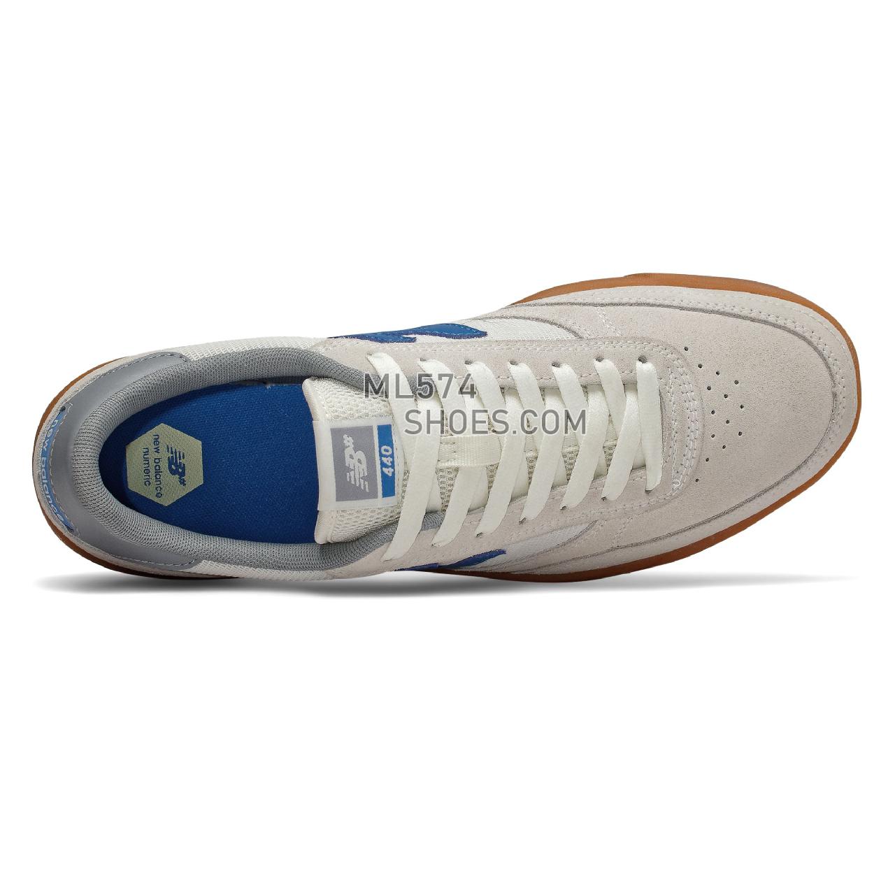 New Balance Numeric 440 - Men's NB Numeric Skate - Sea Salt with Gum and Lapis Blue - NM440SSB