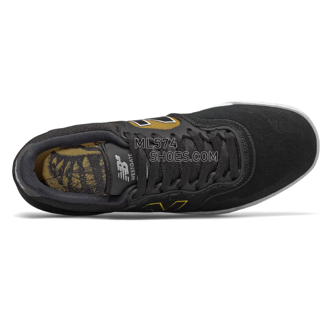 New Balance Numeric 913 - Men's NB Numeric Skate - Black with Yellow - NM913BEE
