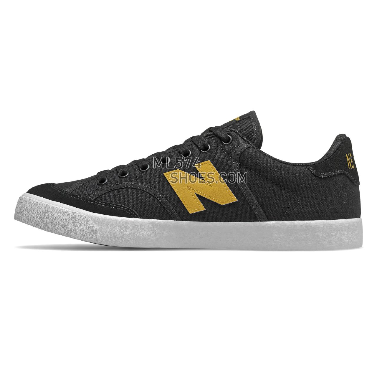 New Balance Numeric 212 - Men's NB Numeric Skate - Black with Yellow - NM212CAL