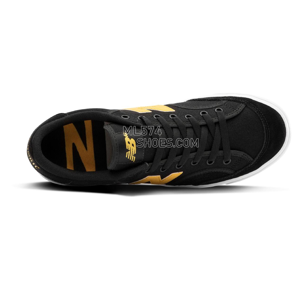 New Balance Numeric 212 - Men's NB Numeric Skate - Black with Yellow - NM212CAL